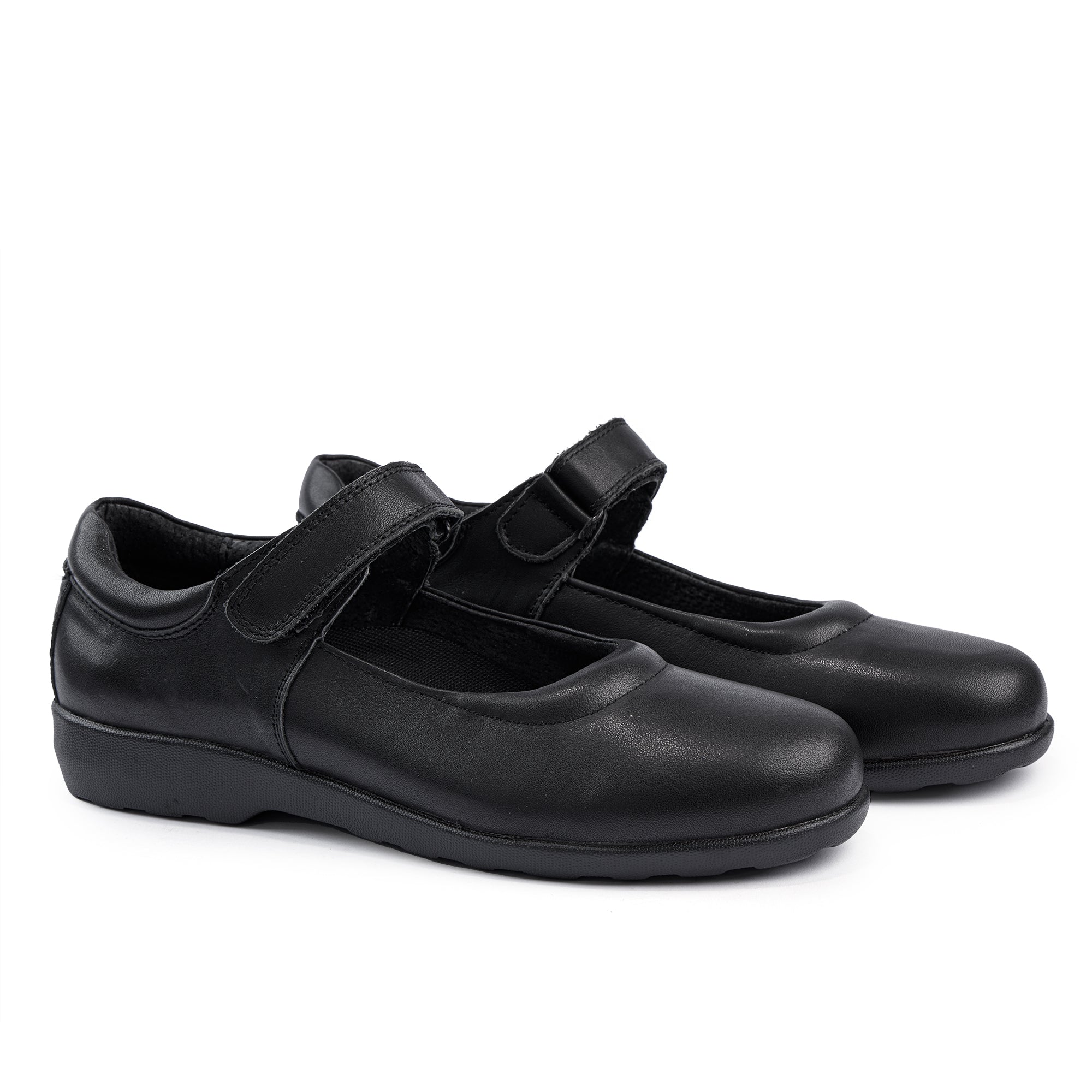 Ava 2 Junior Leather School Shoe - Black