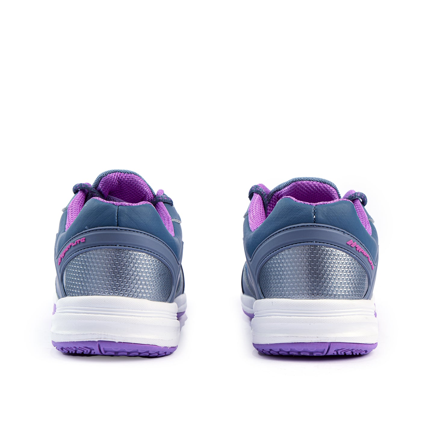 Defend Junior Netball Shoes - Steel/Purple