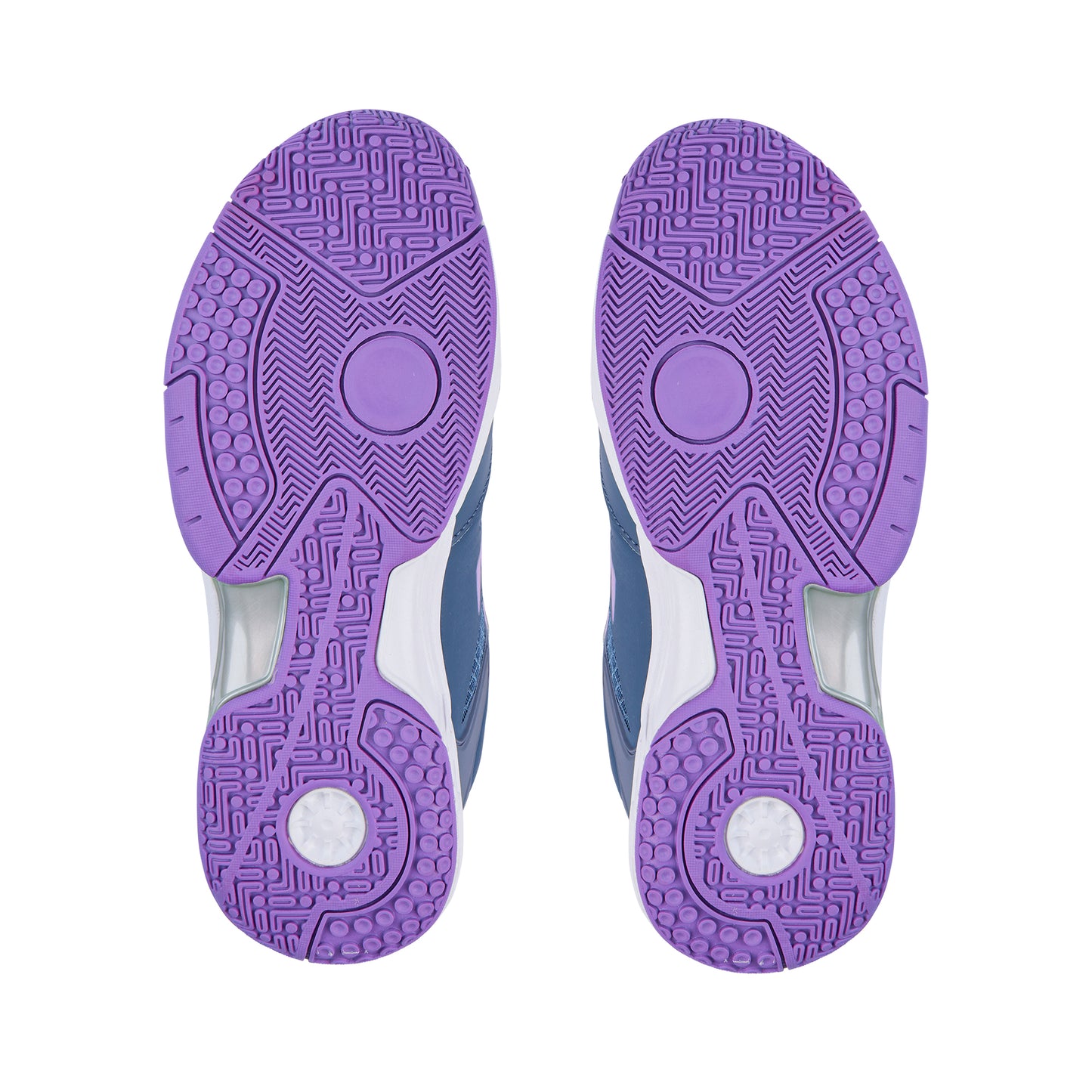 Defend Junior Netball Shoes - Steel/Purple