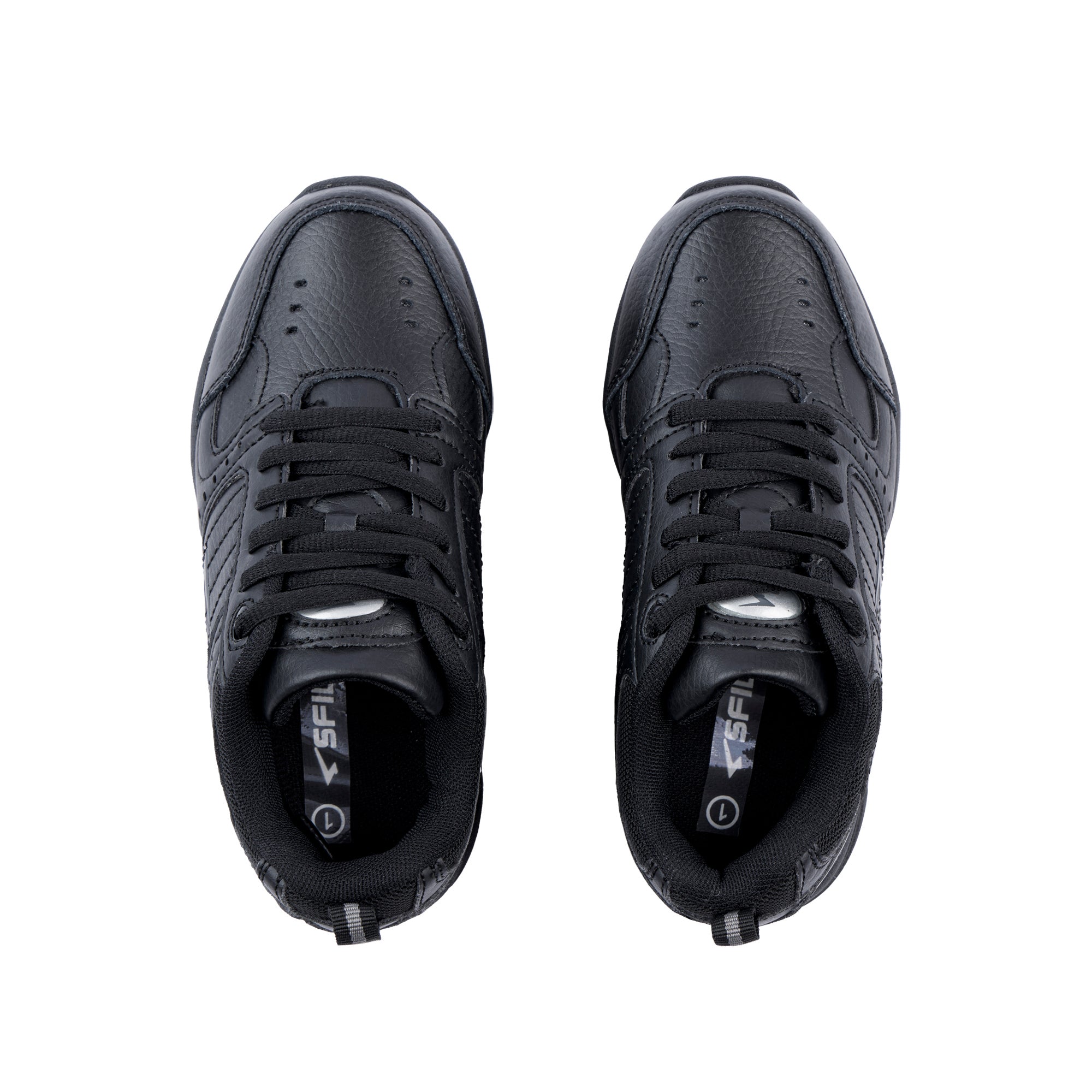 Defy Junior Leather Lace Up Cross Trainer - Black