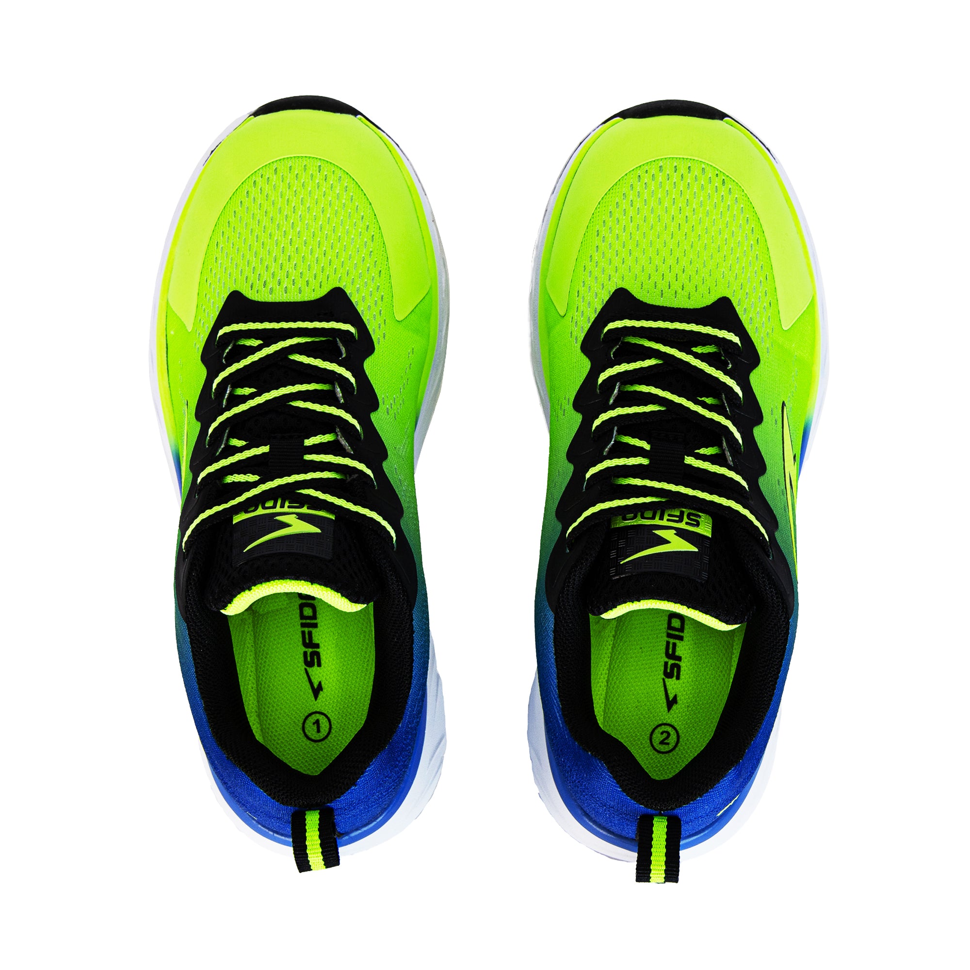 Kai Boy's Runners Lace Up - Lime/Royal