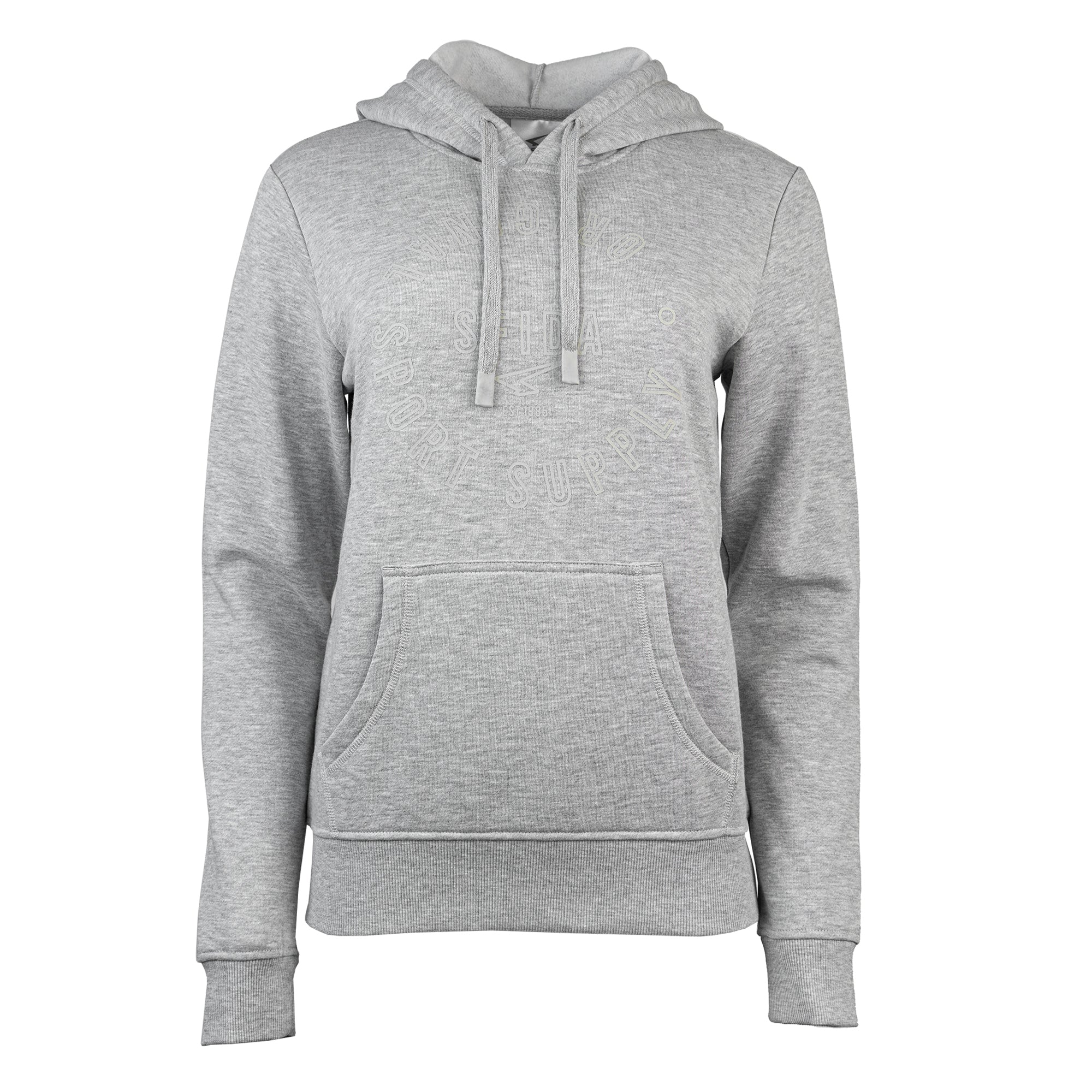 Mackenzie Ladies Grey Marle Fleece Hoodie Sweat