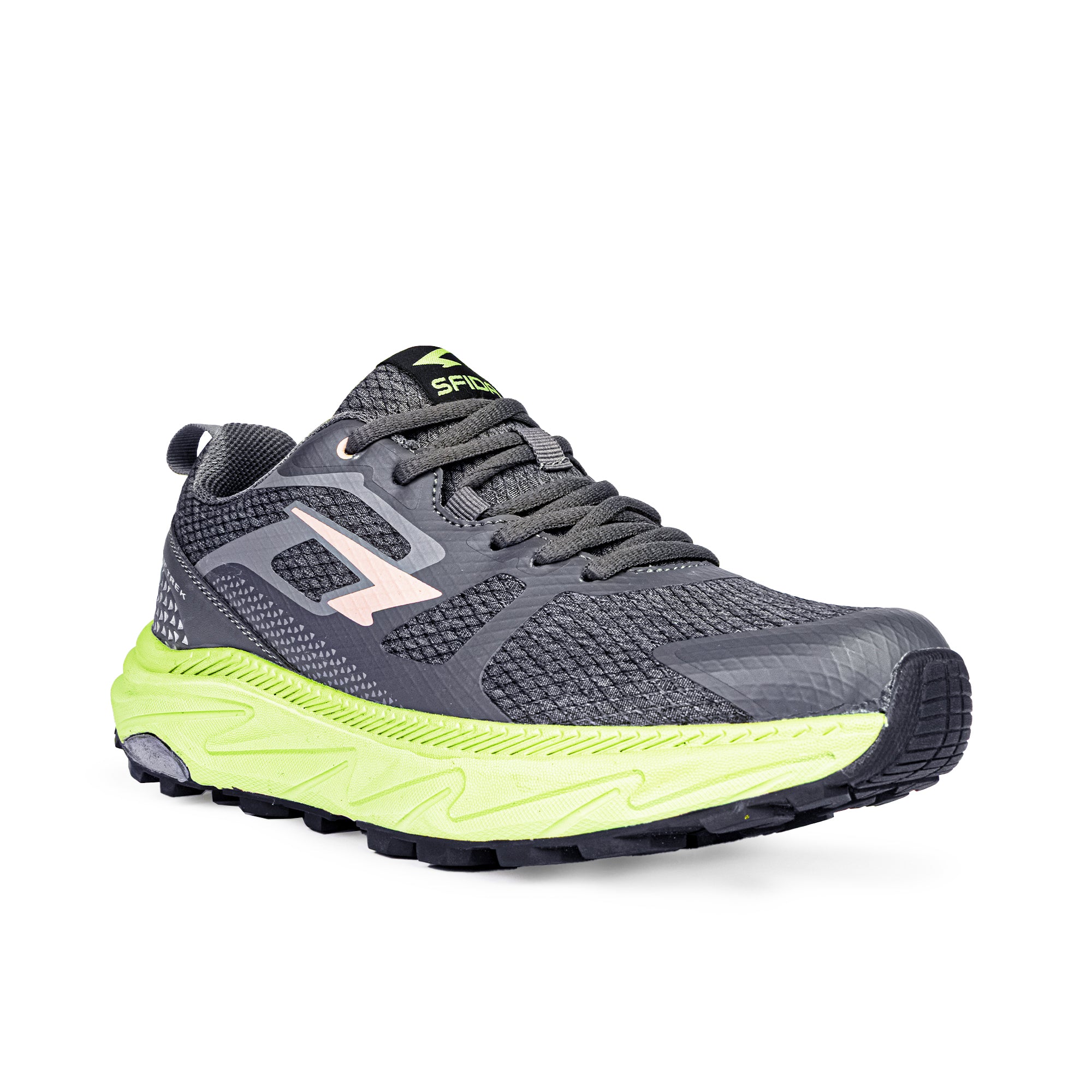 Peak Ladies Trail Runners - Charcoal/Pistachio