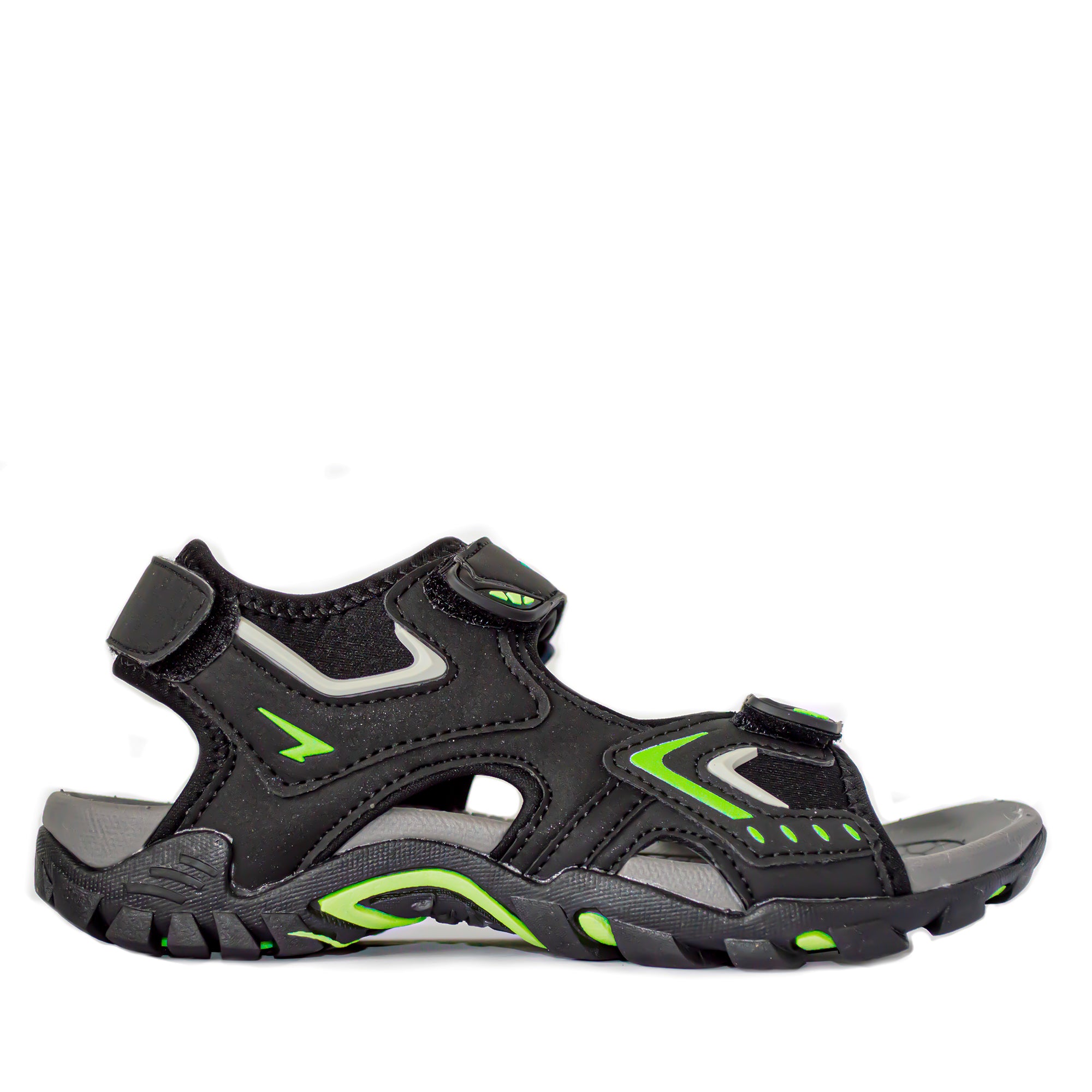 Rock Boys Outdoor Adjustable Sandal Black/Lime