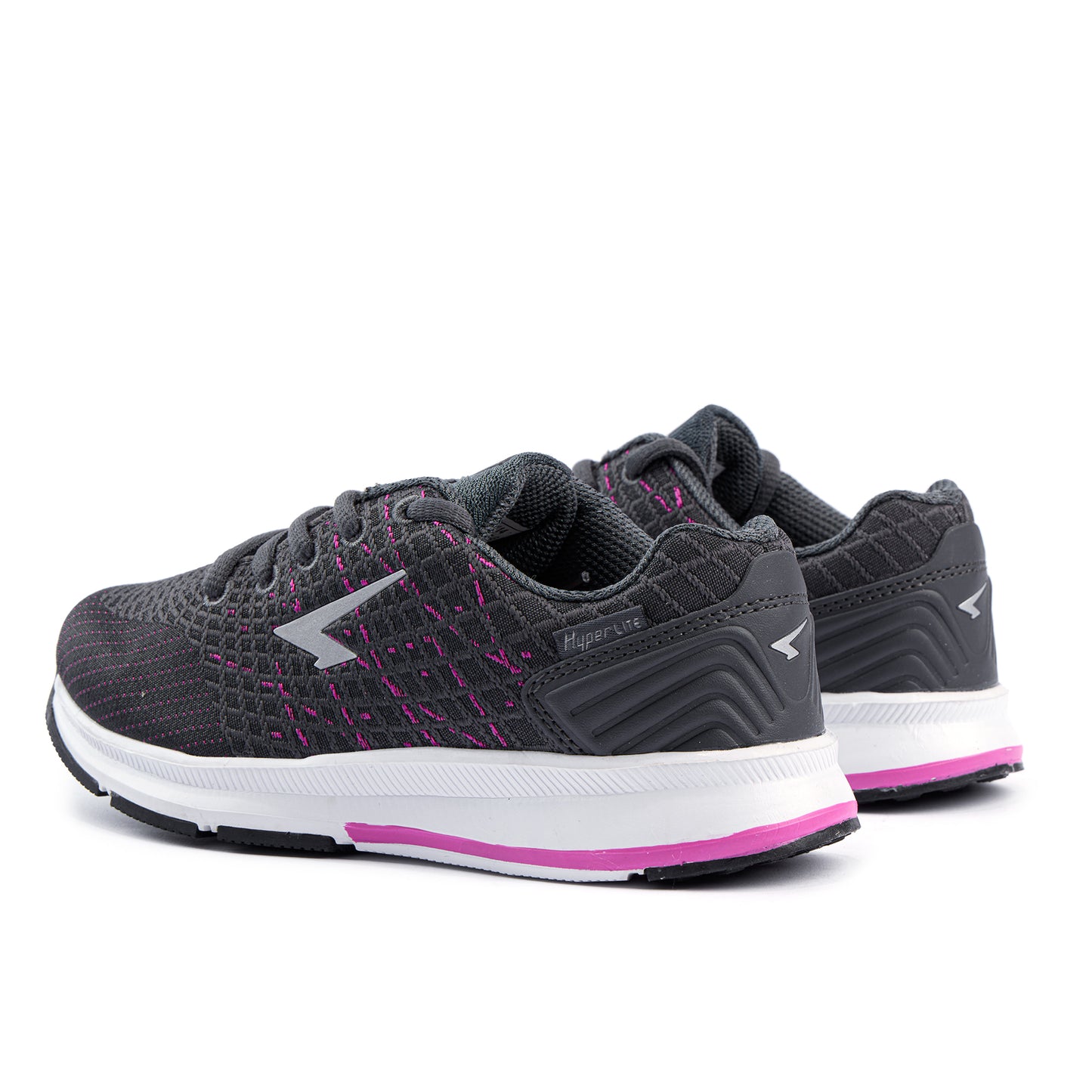 Weave Girls Lace Runners - Charcoal Fuchsia