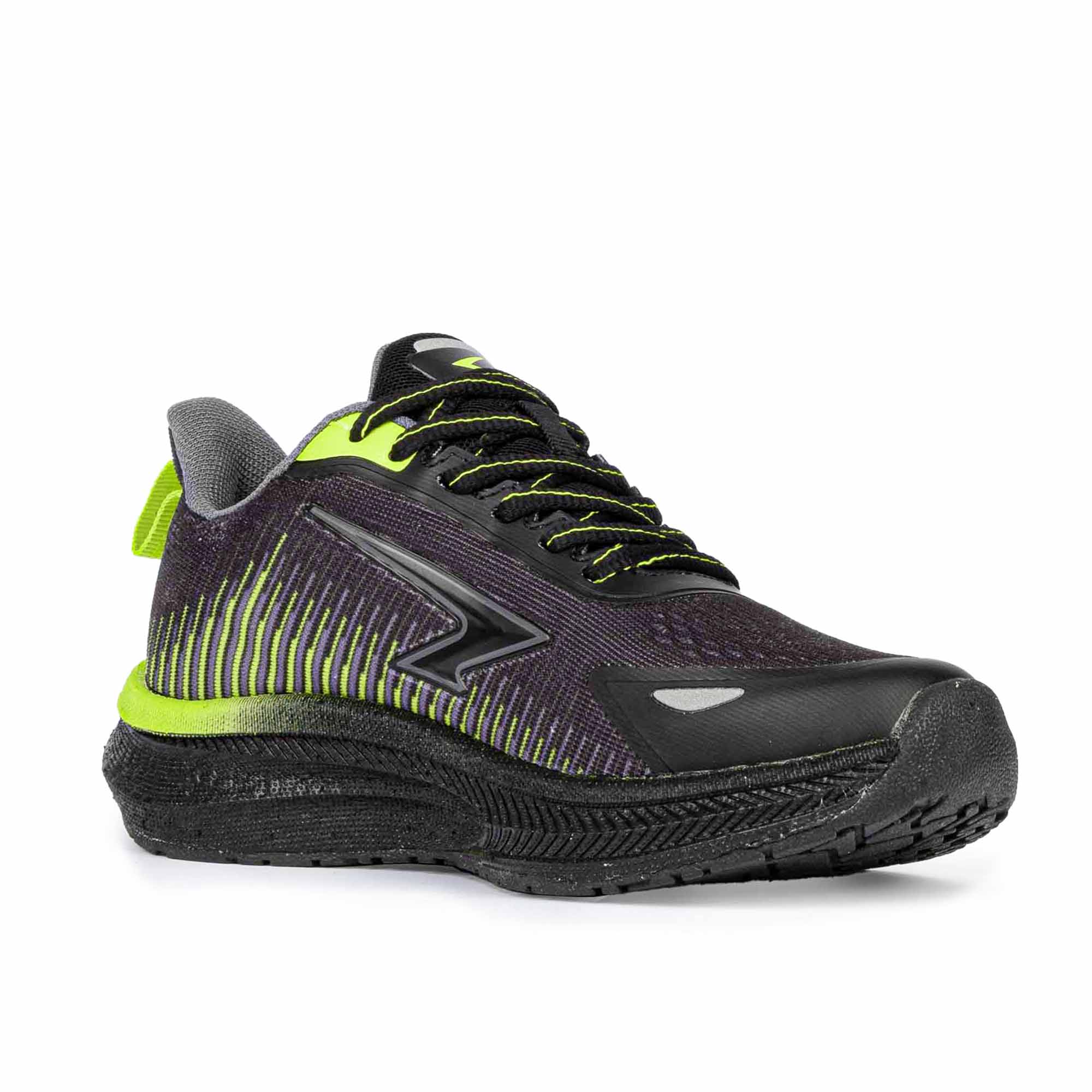 Zephyr 2.0 Boys Runners - Black/Lime Lace