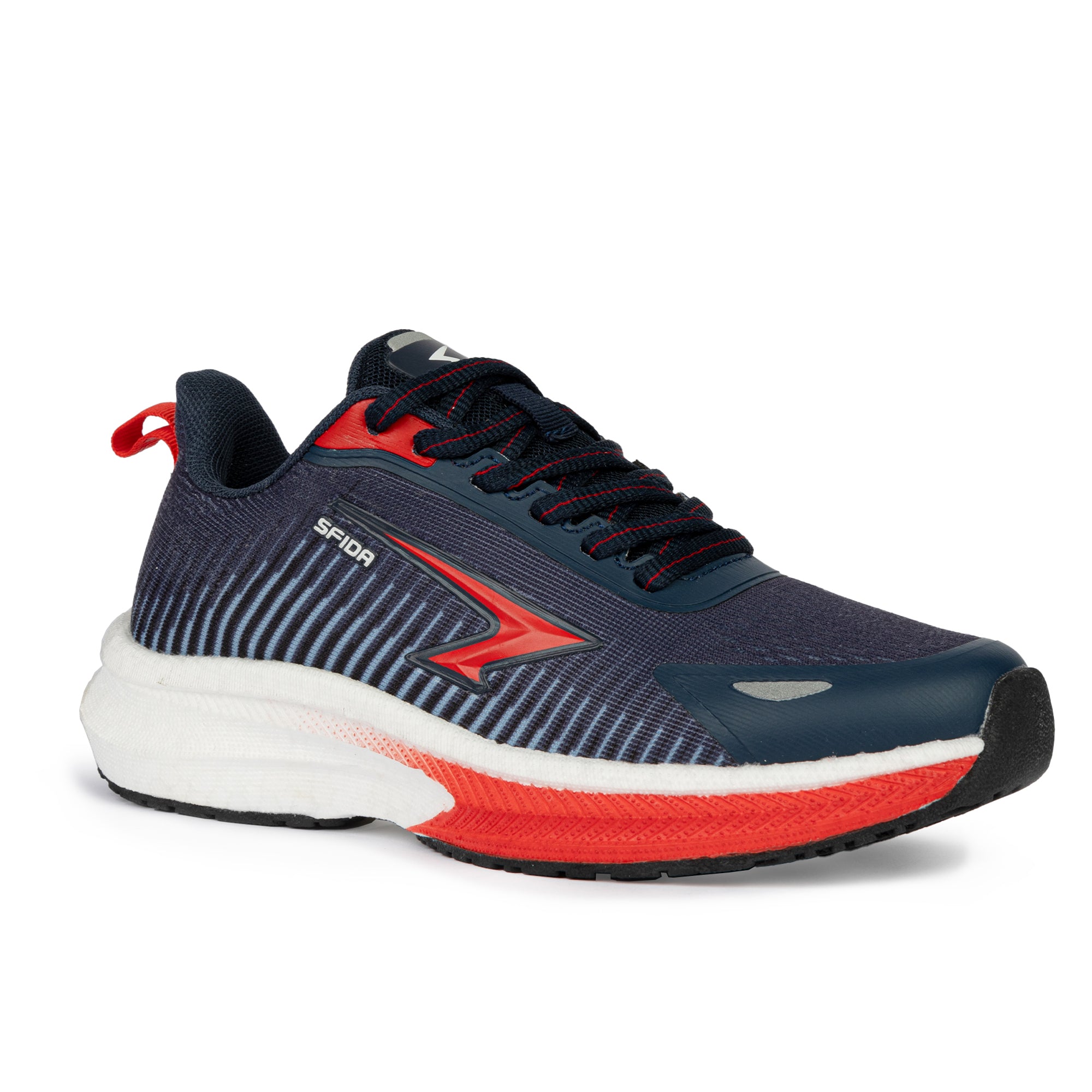 Zephyr 2.0 Boys Runners - Navy/Red Lace