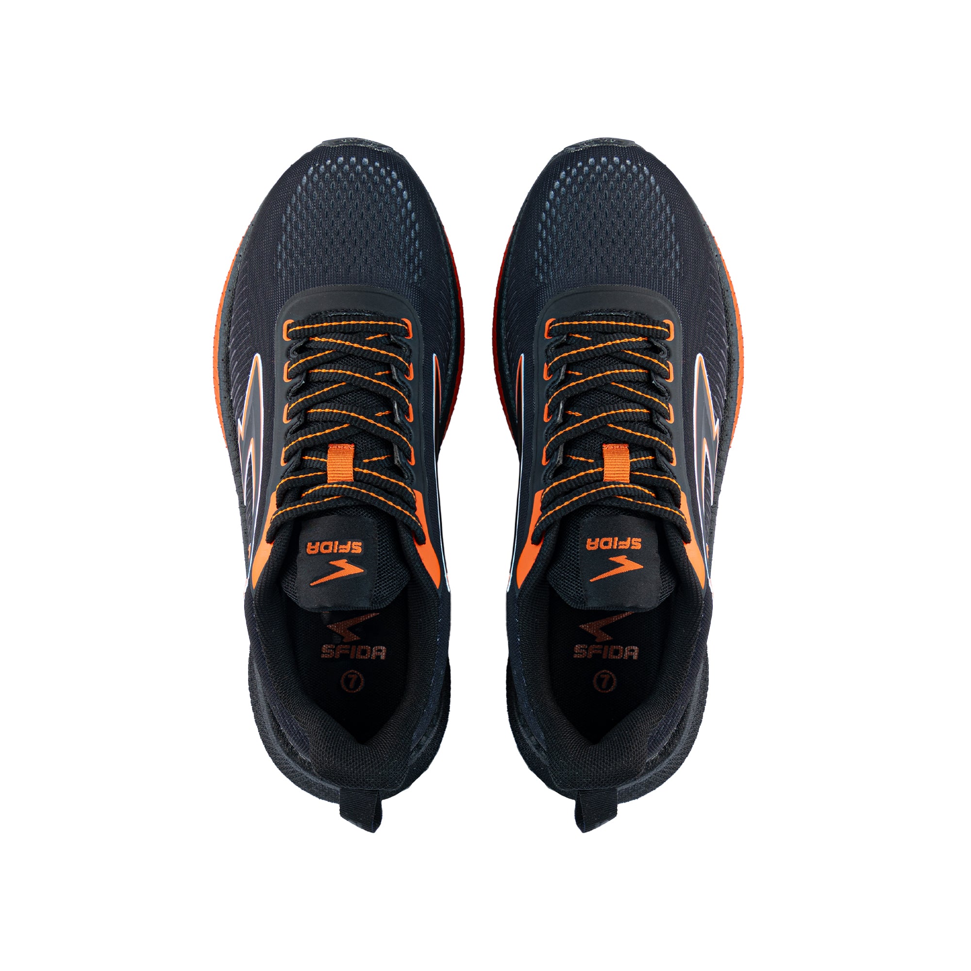 Zephyr Men's Performance Runner - Black/Dark Orange