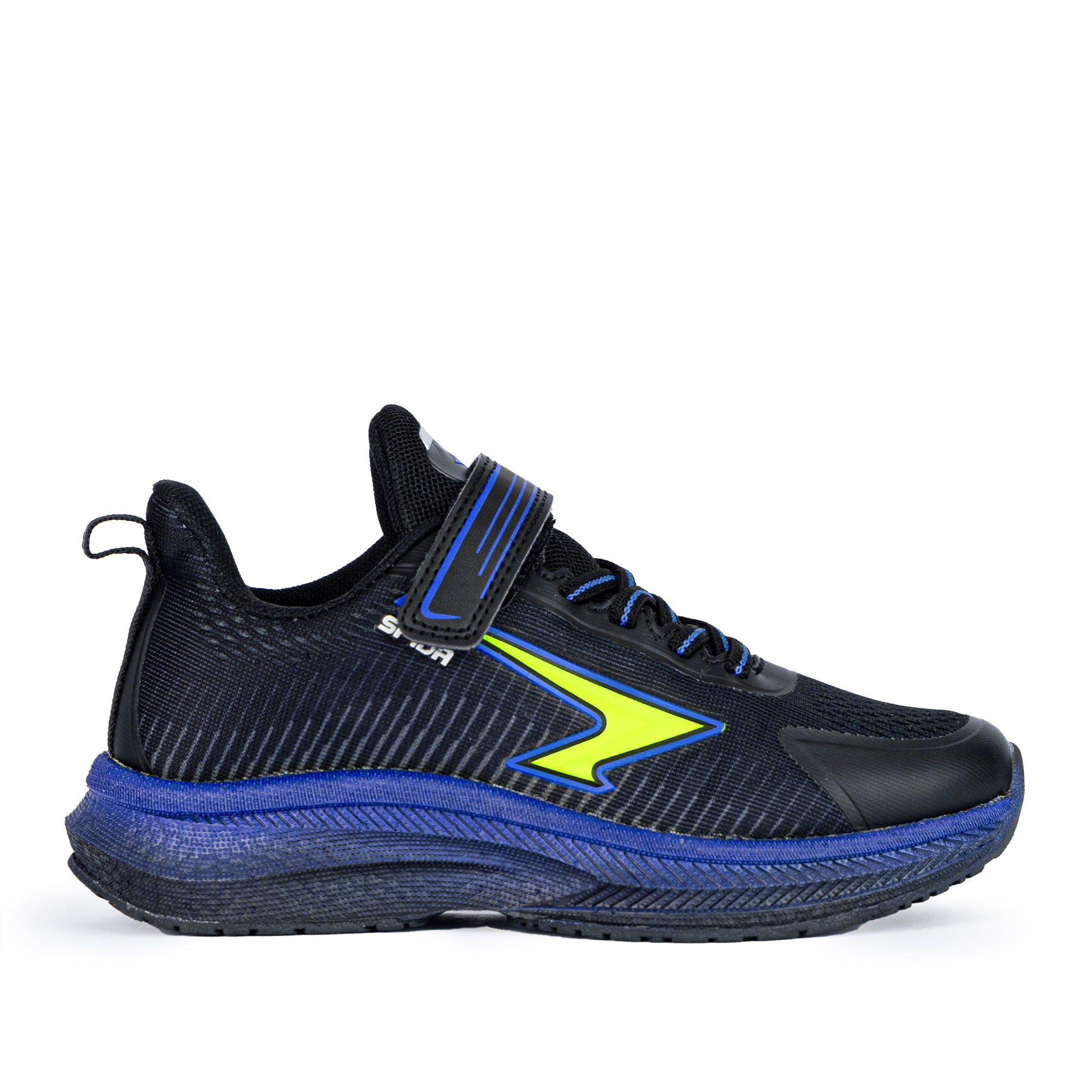 Zephyr Boy's Performance Runner V Strap - Black/Royal/Lime