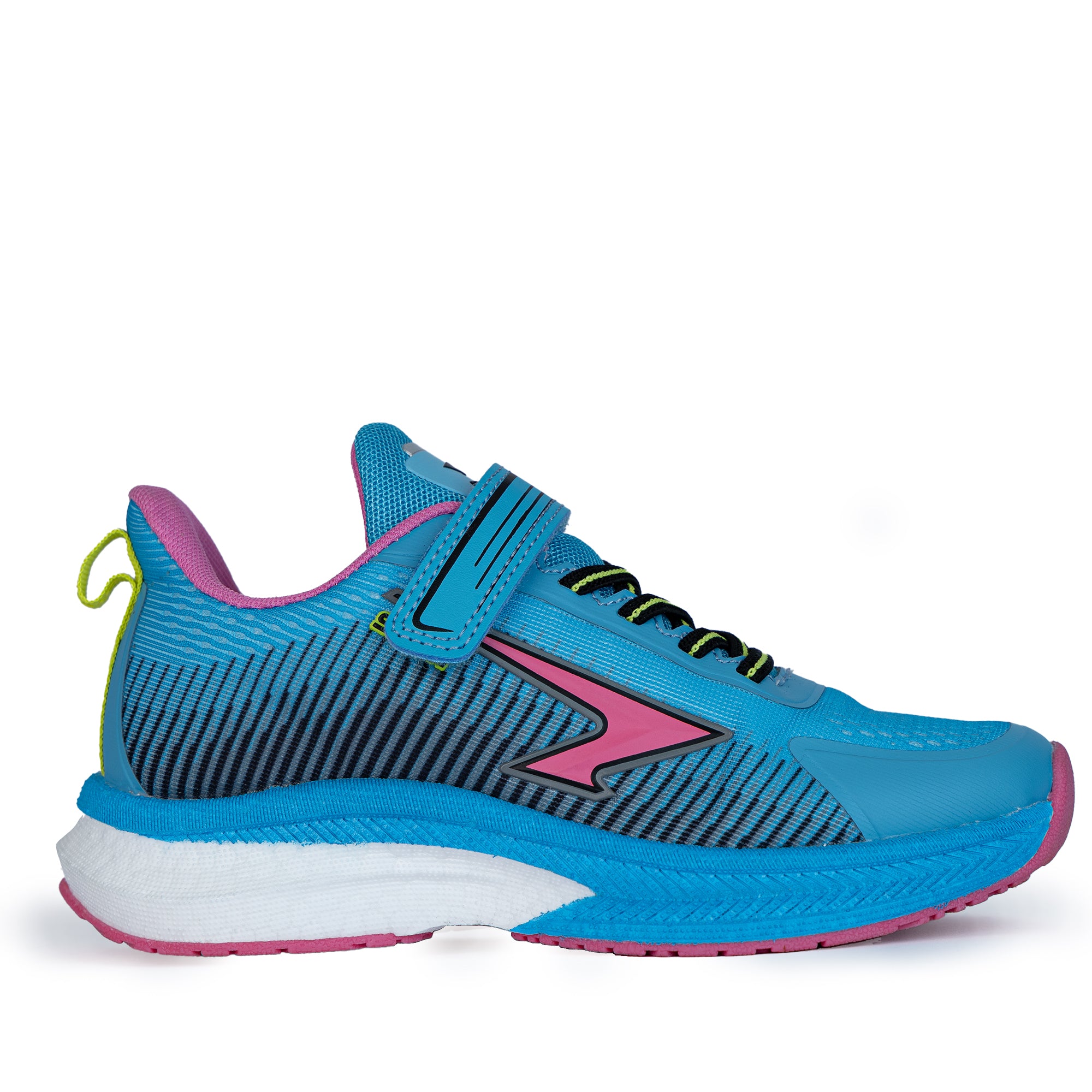 Zephyr Girl's Performance Runners V Strap - Blue/Pink