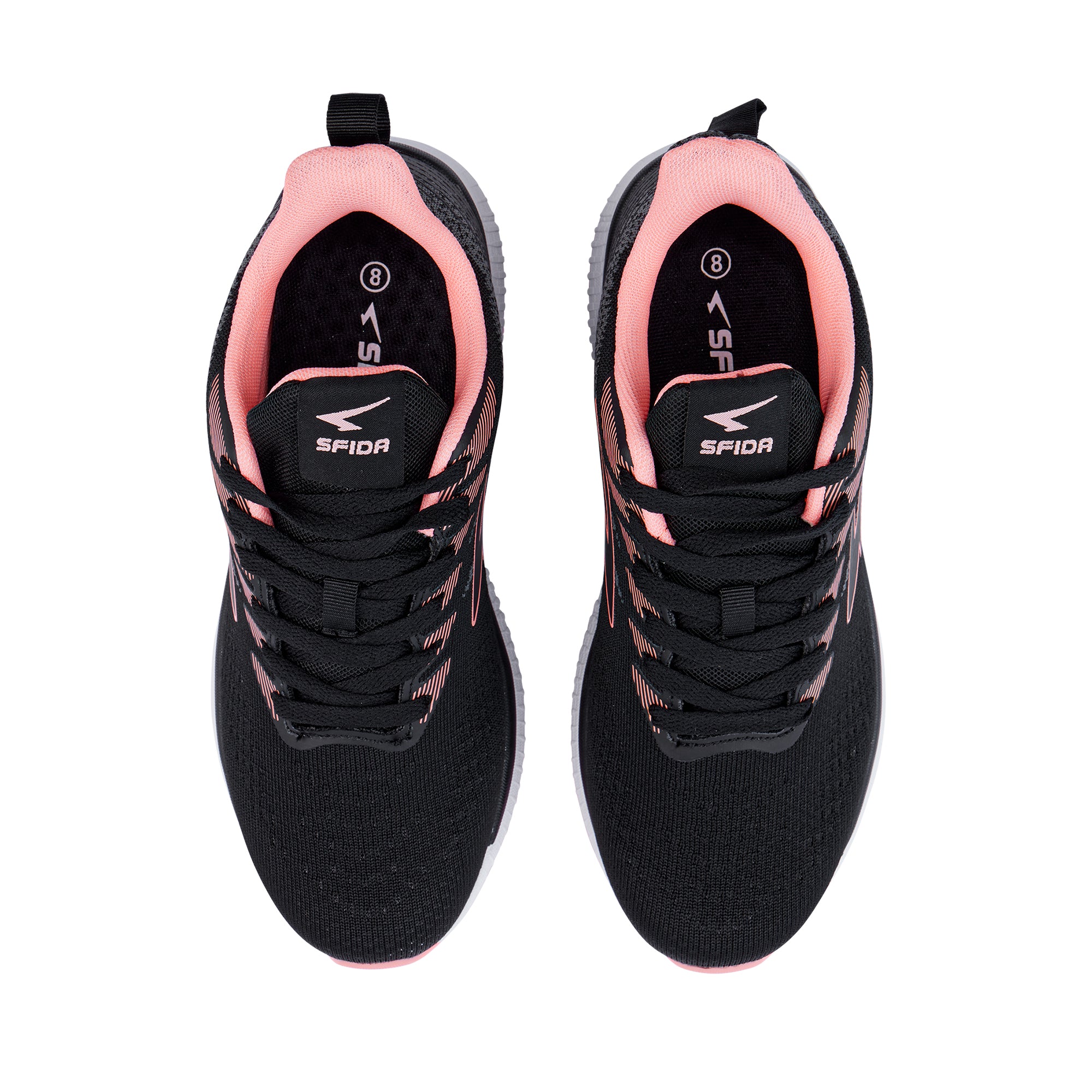 Acute Ladies Lace Up Runner - Black/Coral