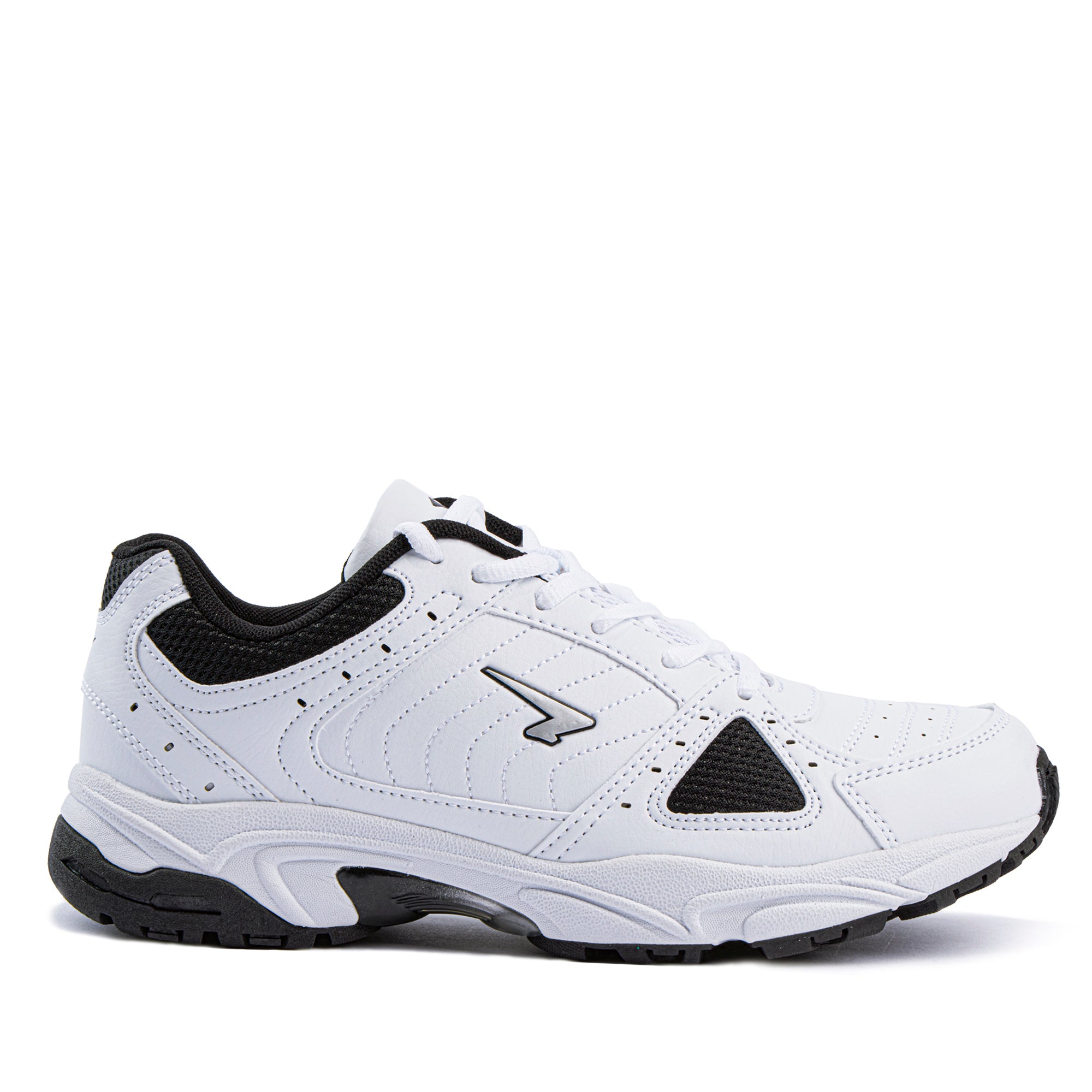 Adverse Mens Lace Up Cross Trainer White/Black