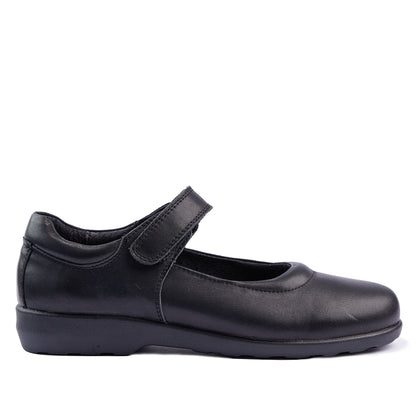 Ava 2 Junior School Shoes - Black