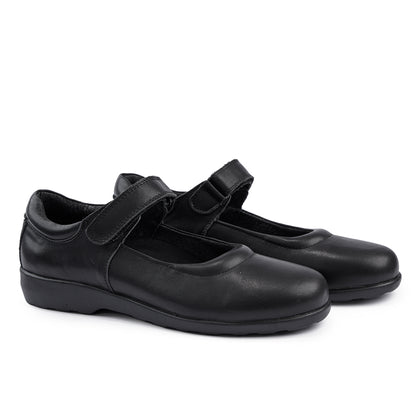 Ava 2 Junior School Shoes - Black