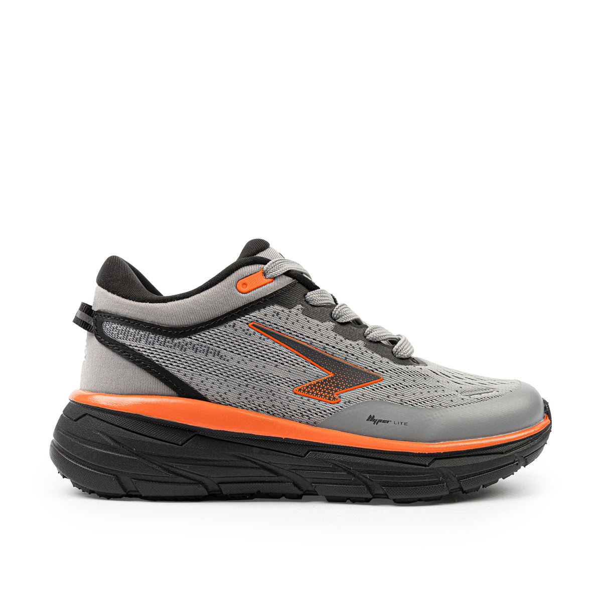 Axion Lace Boys Runner Grey/Black/Orange