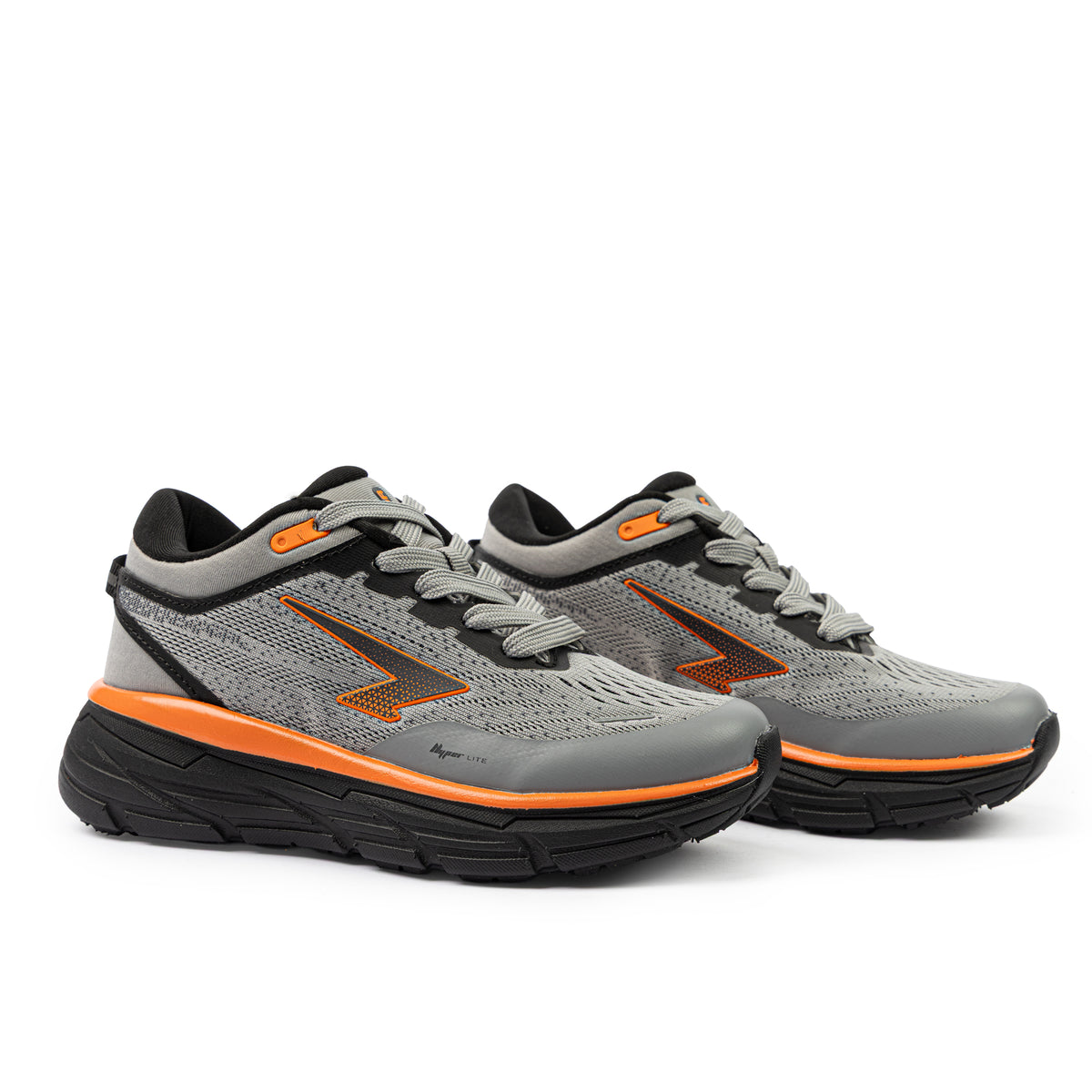 Axion Lace Boys Runner Grey/Black/Orange
