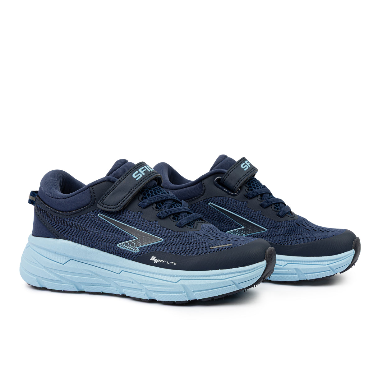 Axion Velcro Boys Runner Navy/Sky