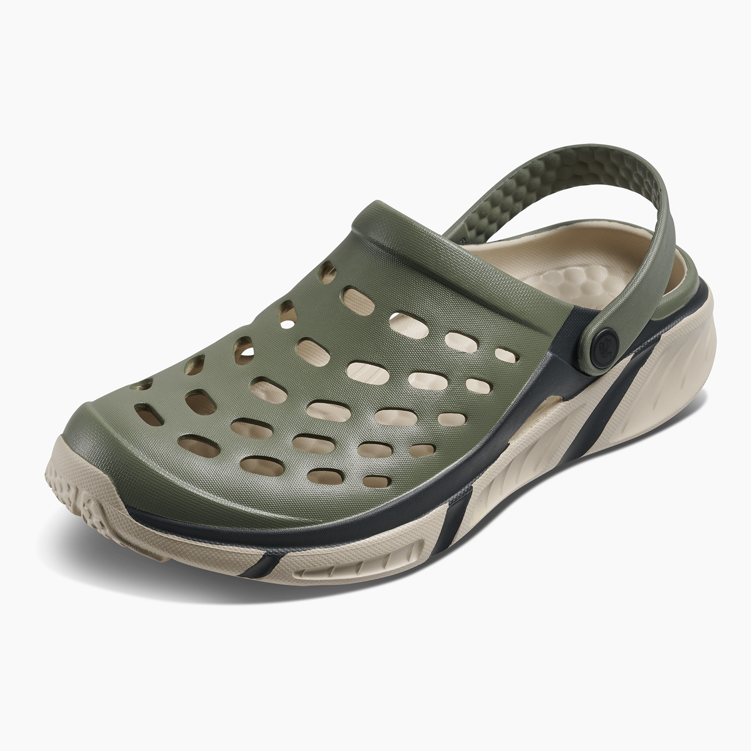 Men's Trekking Clog - Block Light Sage/Beige