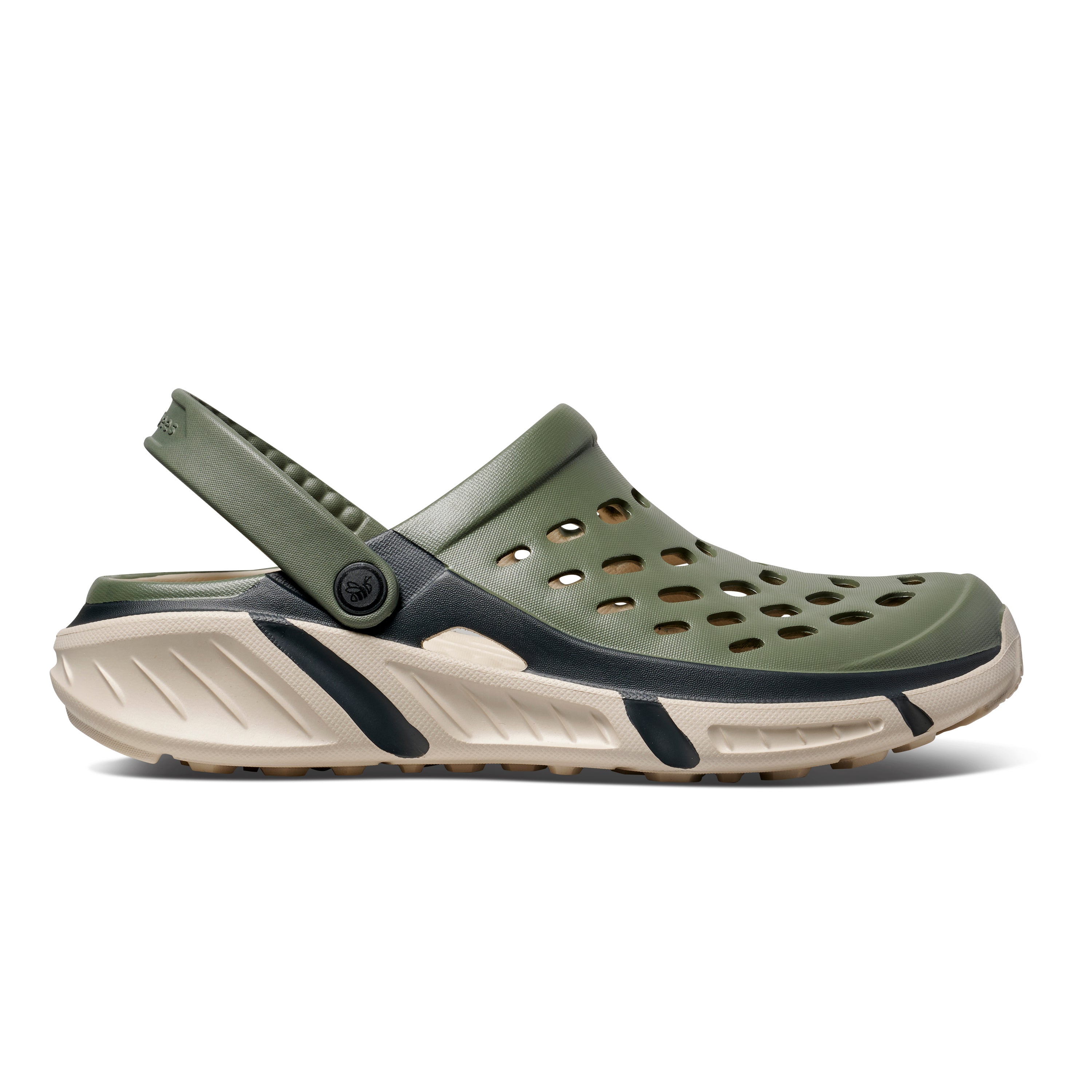 Men's Trekking Clog - Block Light Sage/Beige