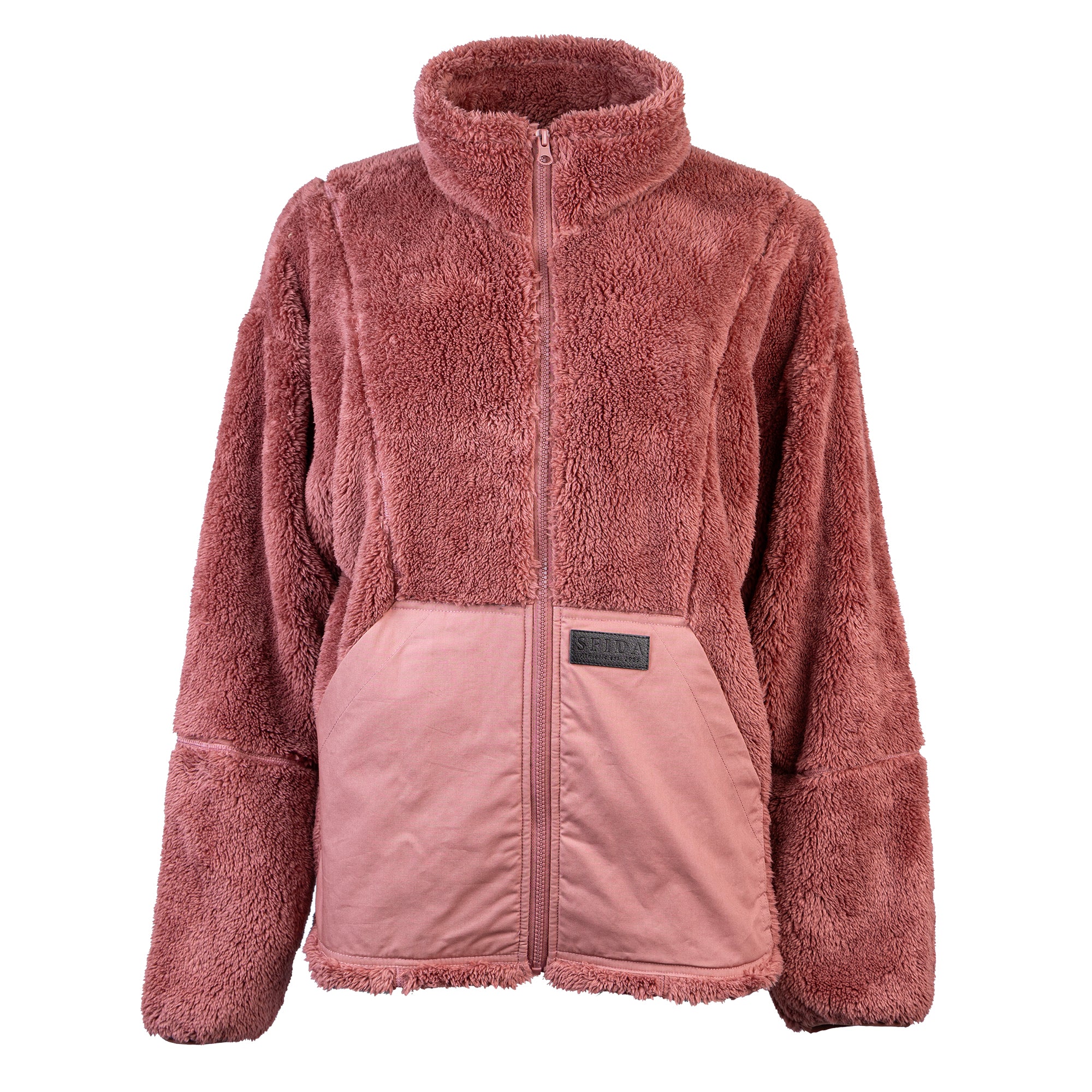 BREA LADIES FLEECE JACKET - DESERT CORAL