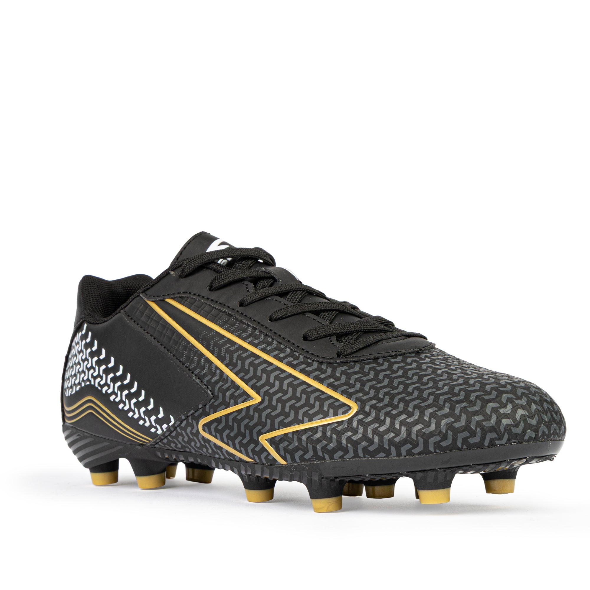 Catalyst Junior Football Boots - Black/Gold Wide Fit