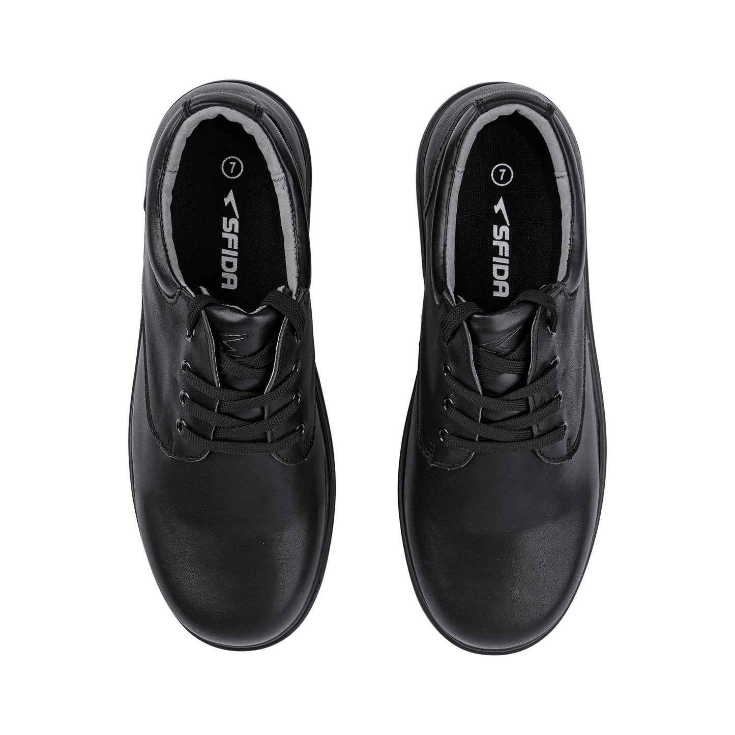Class Junior Lace School Shoes - Black
