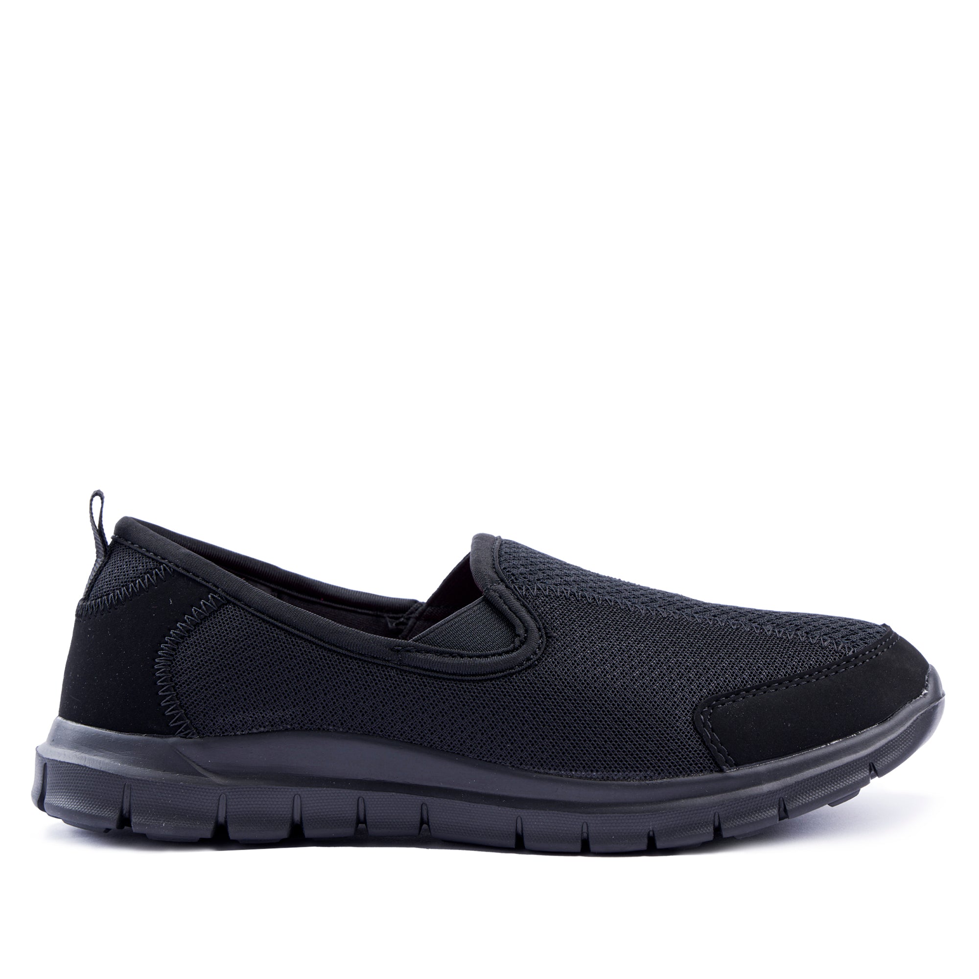 Cloud Ladies Slip On Walker Black/Black