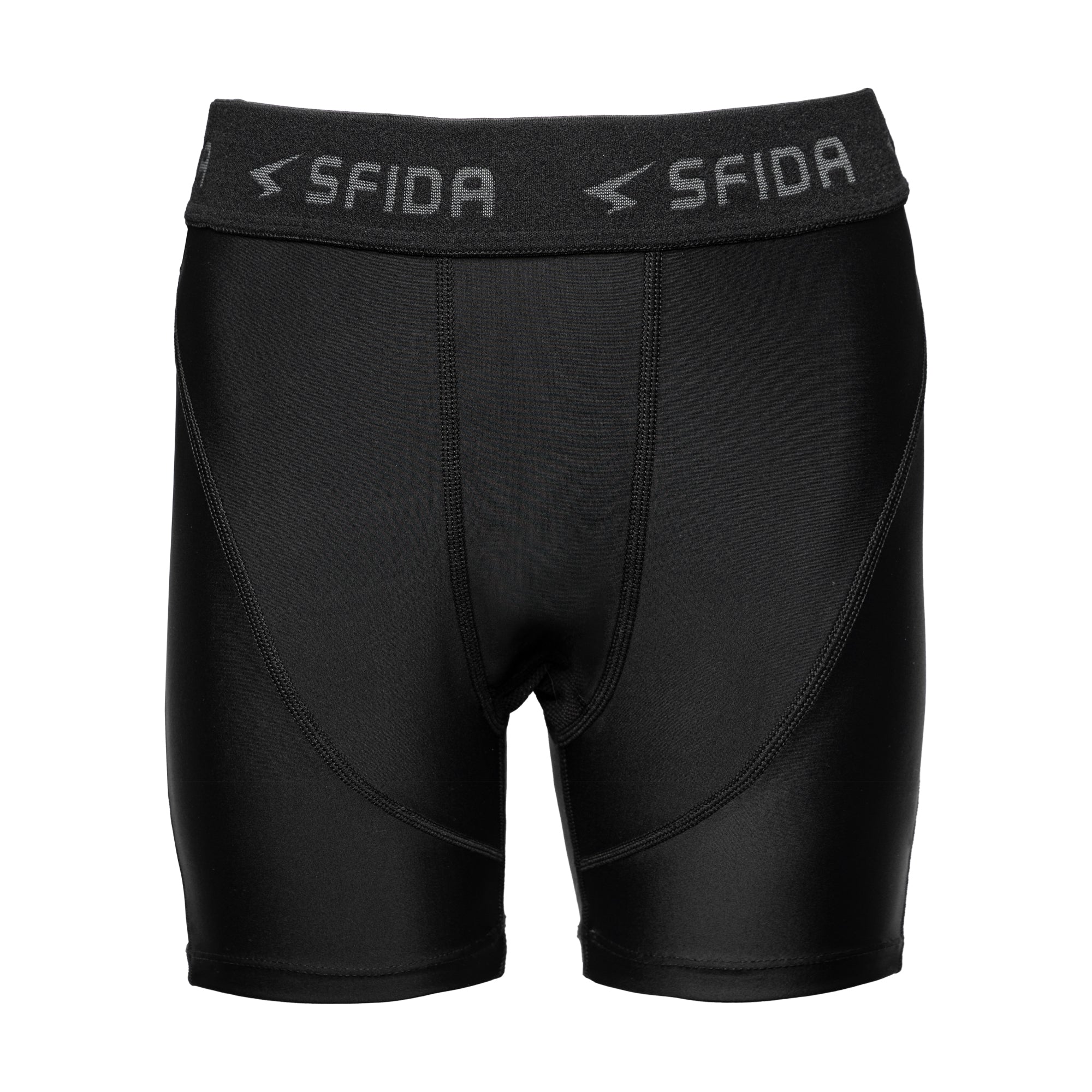 Compression Junior Quarter Short - Black