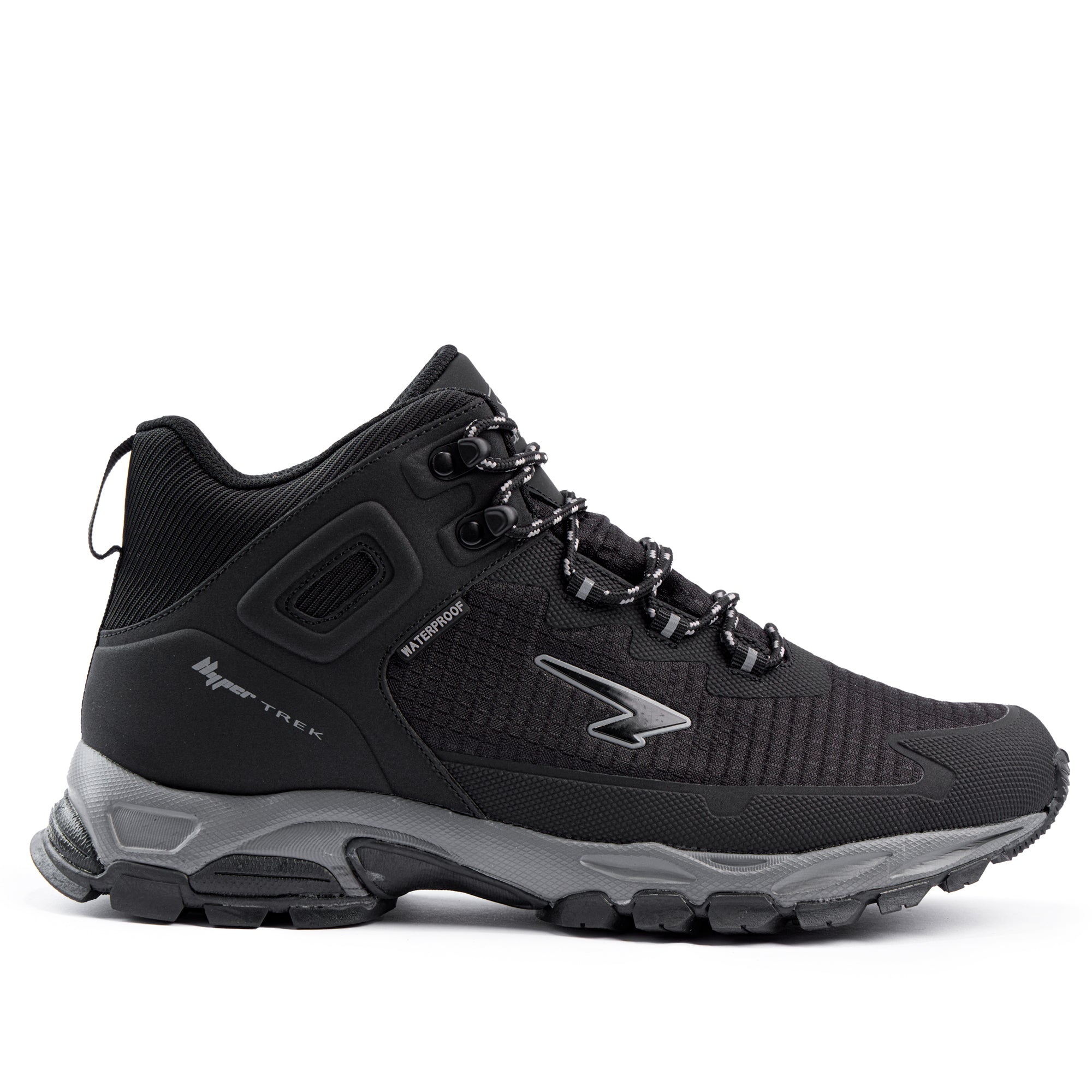 Crusade Mens Waterproof Hiking Boot Black/Black