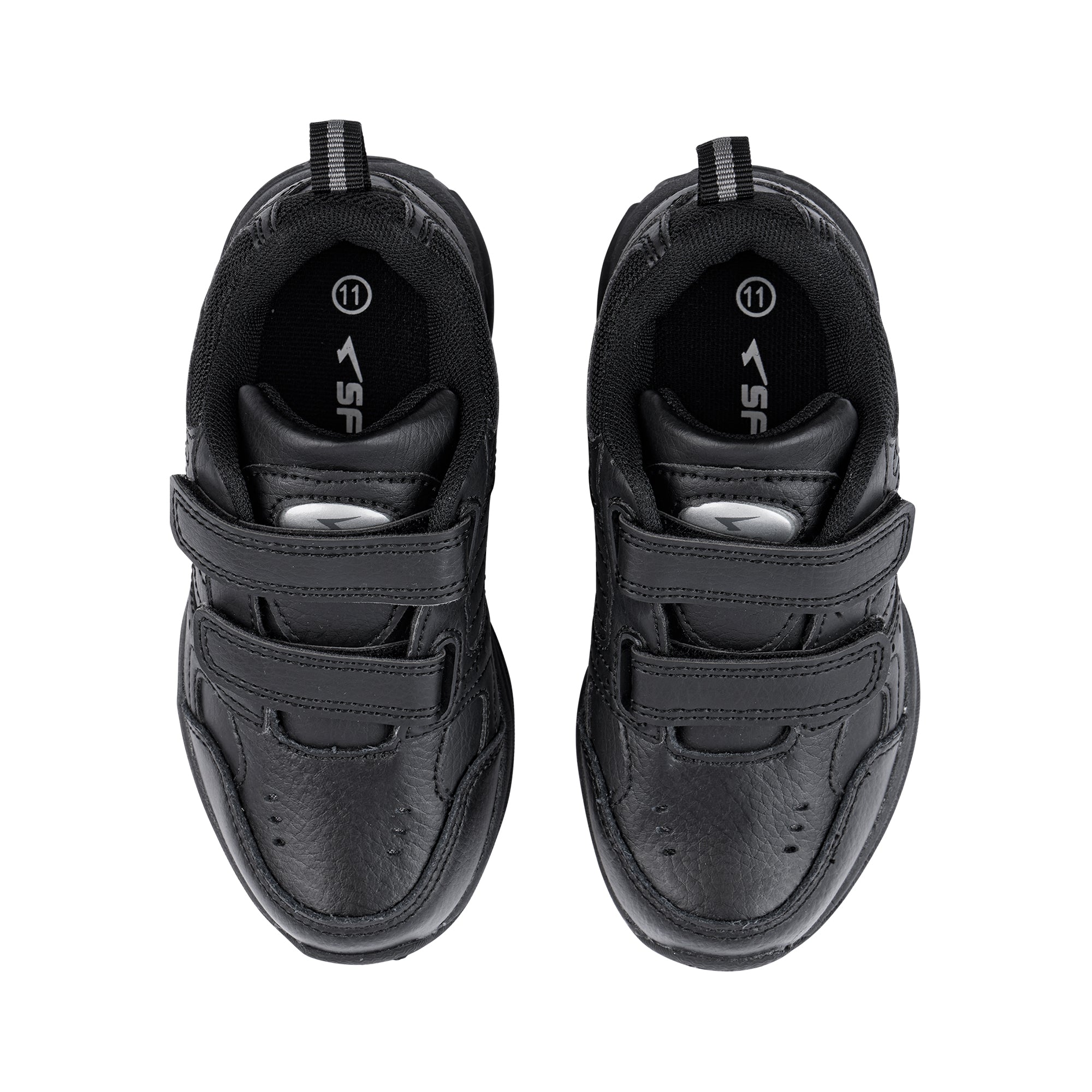 Defy Junior Leather V Strap Cross Trainer - Black