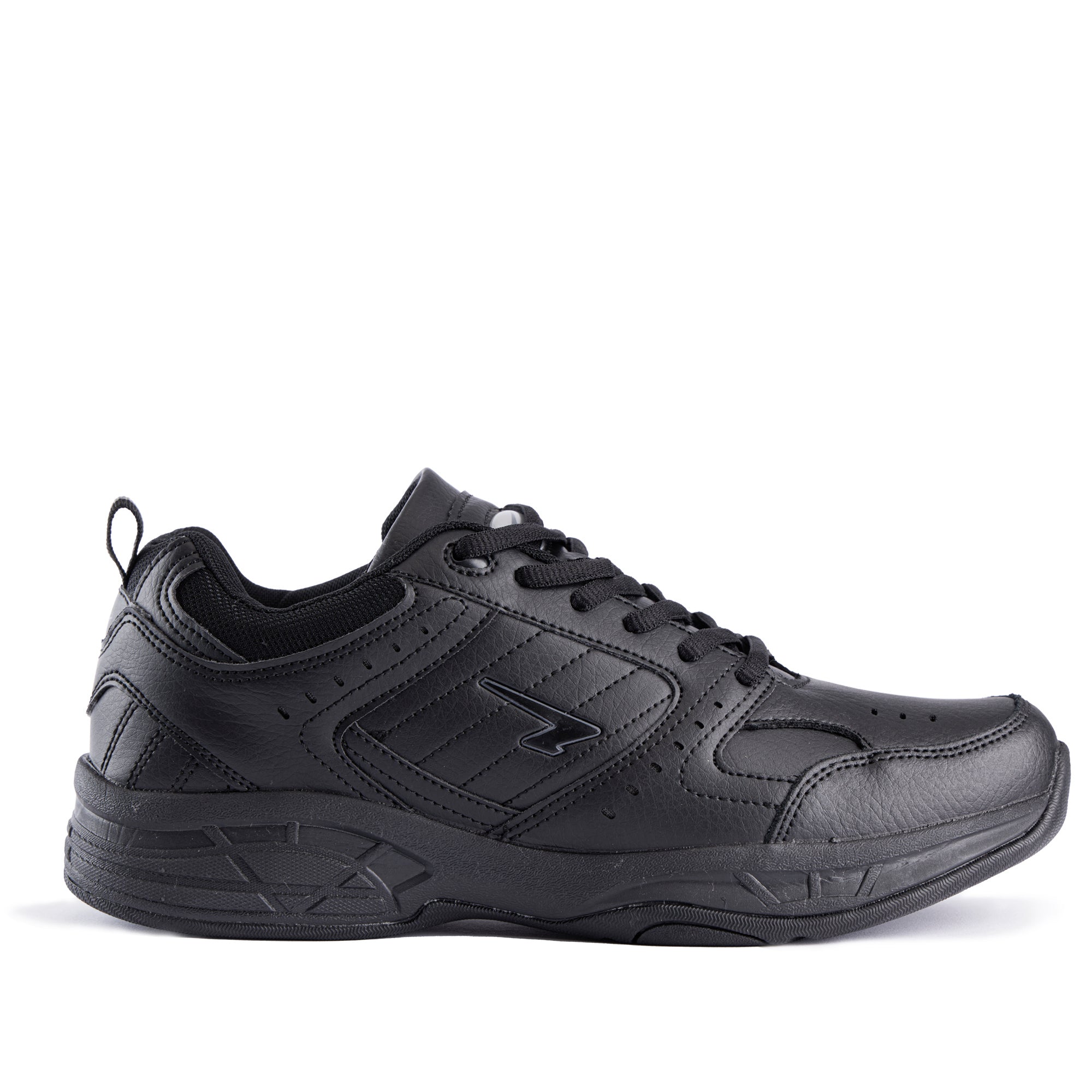 Defy Senior Leather Lace Up Cross Trainer - Black