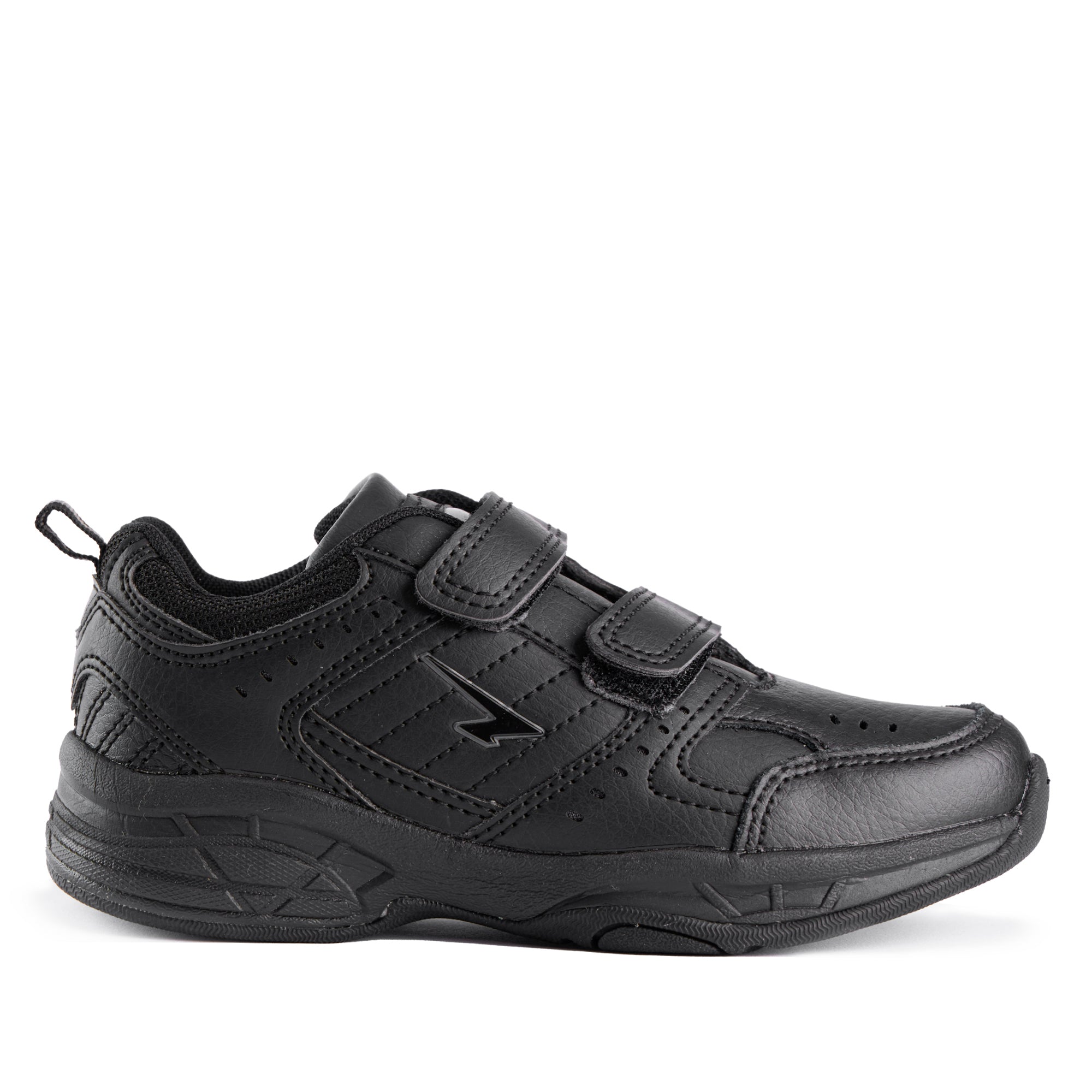 Defy Senior Leather V Strap Cross Trainer - Black