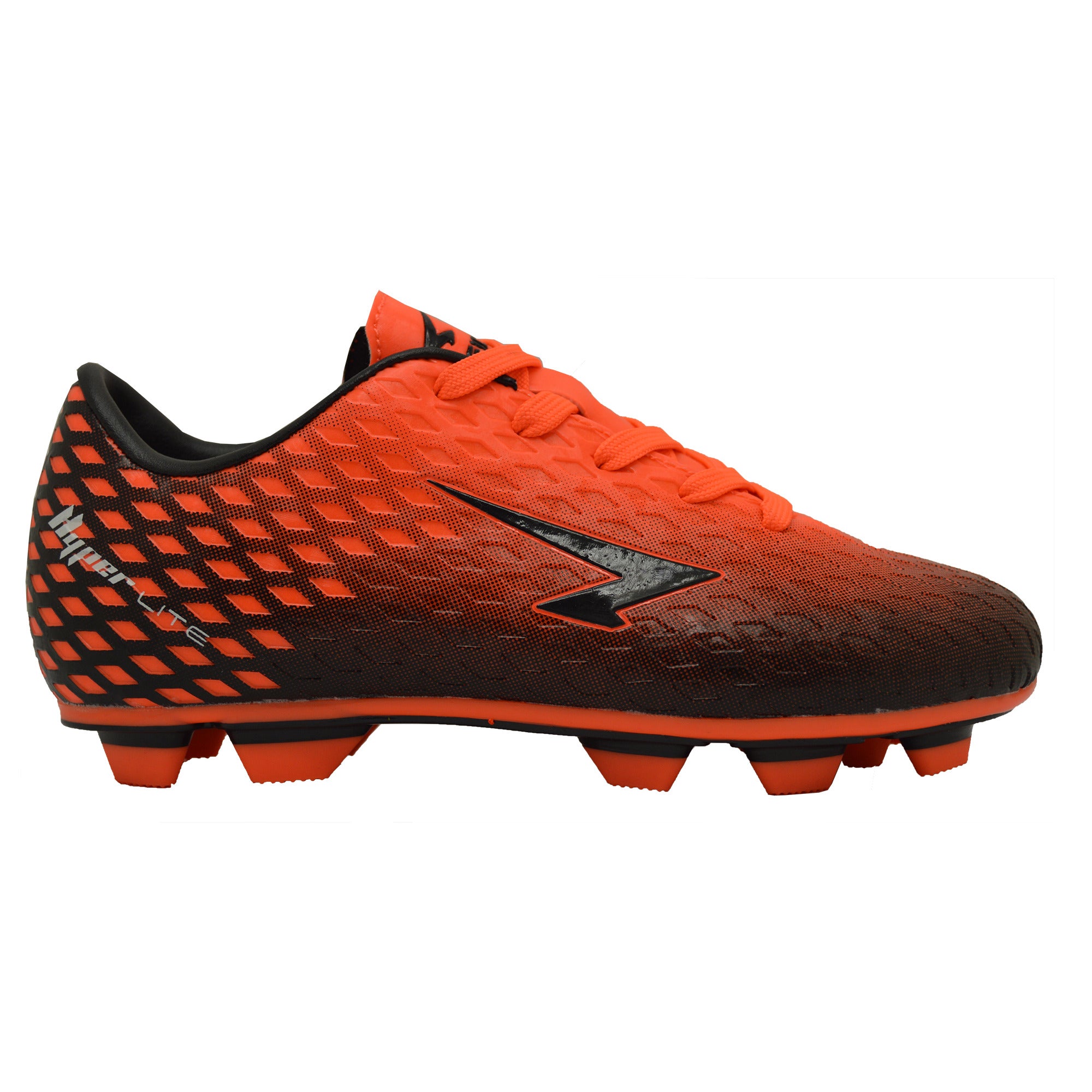 FLARE Senior Football Boots - Black/ORANGE