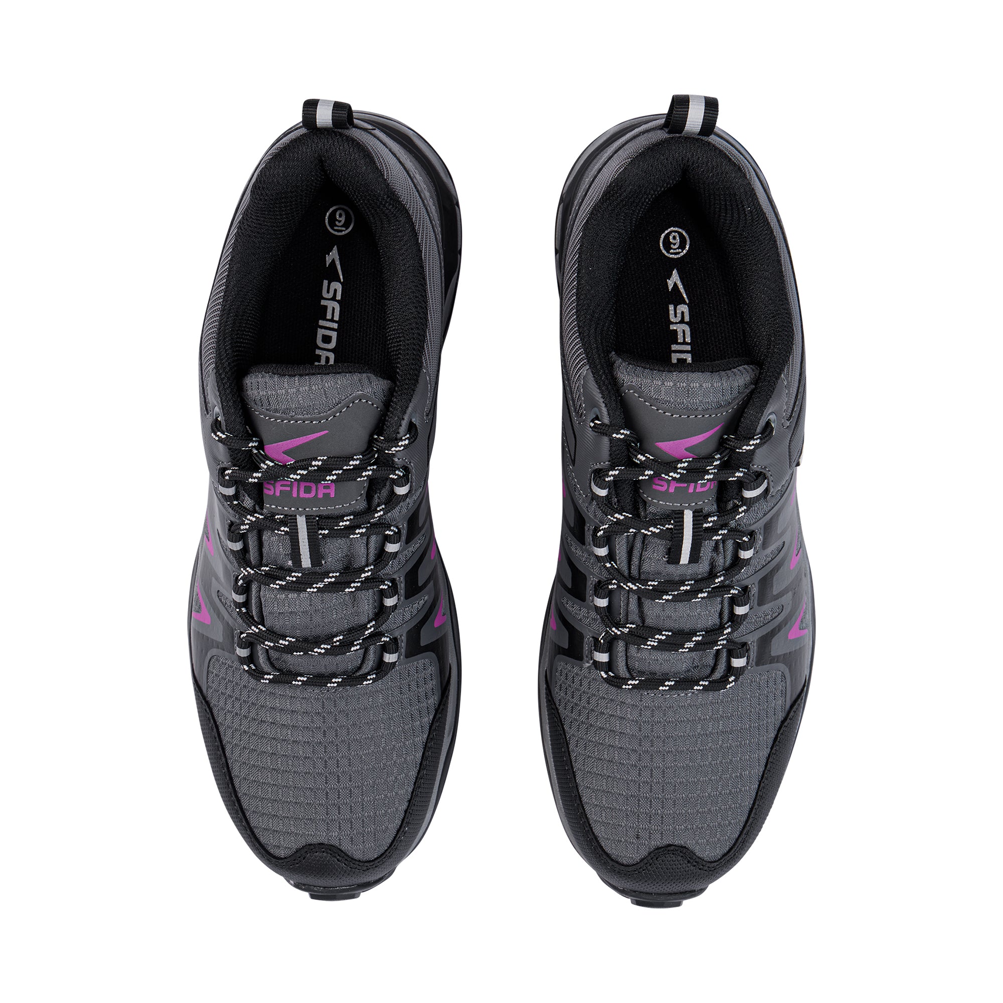 Frontier Ladies Waterproof Hiking Shoe - Charcoal/Fuchsia