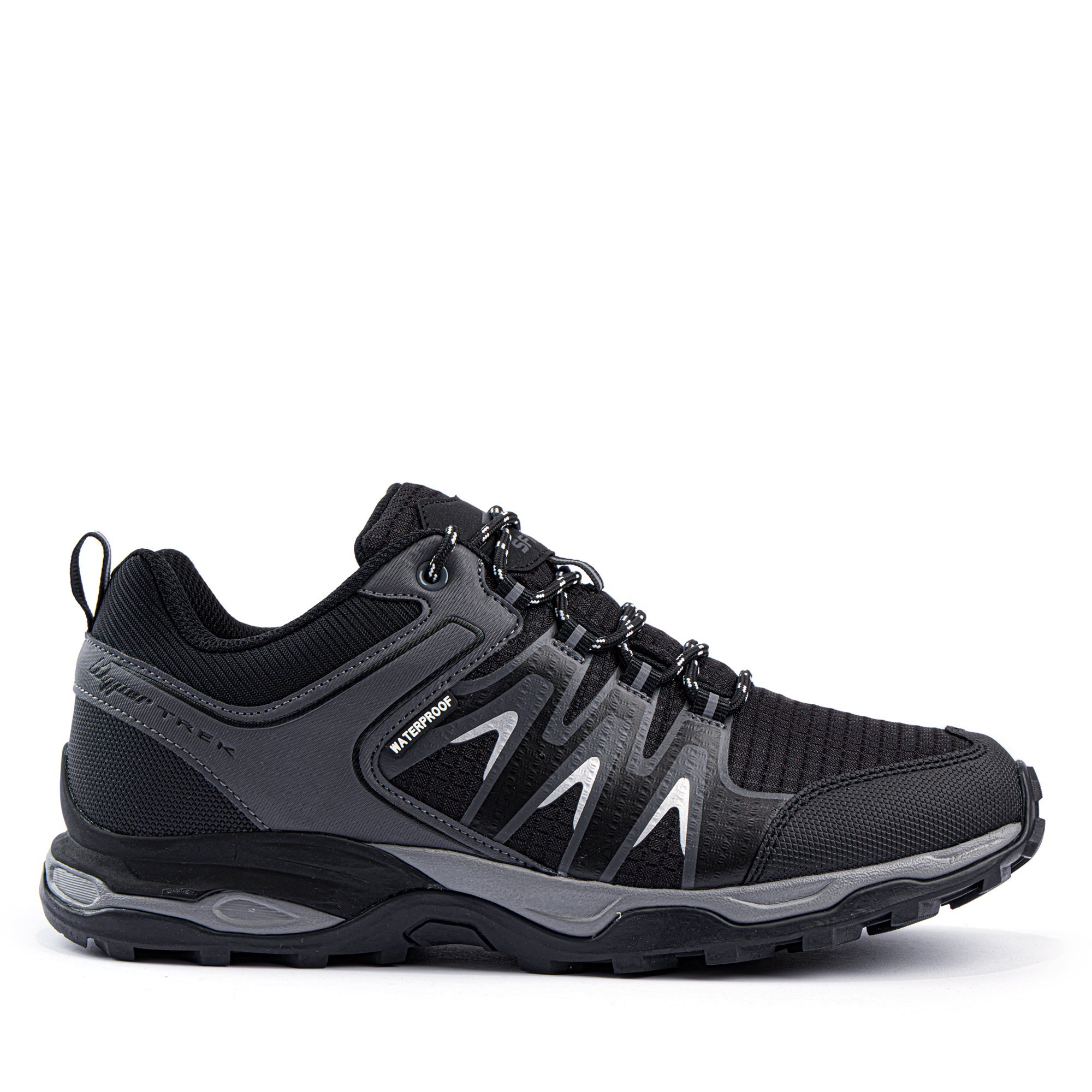 Frontier Mens Waterproof Hiking Shoe - Black/Grey