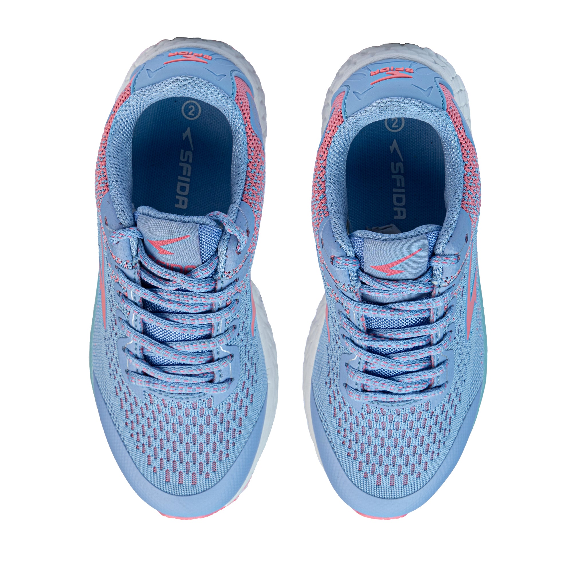 Hex Girls Lace Up Runner Blue/Pink