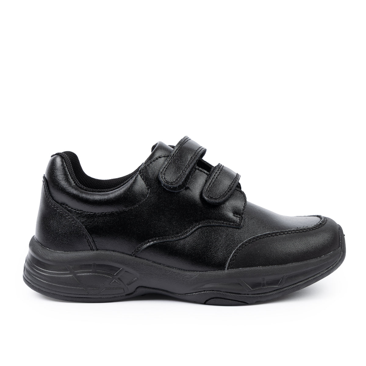 Indie 2 Junior Dual Strap School Shoes - Black