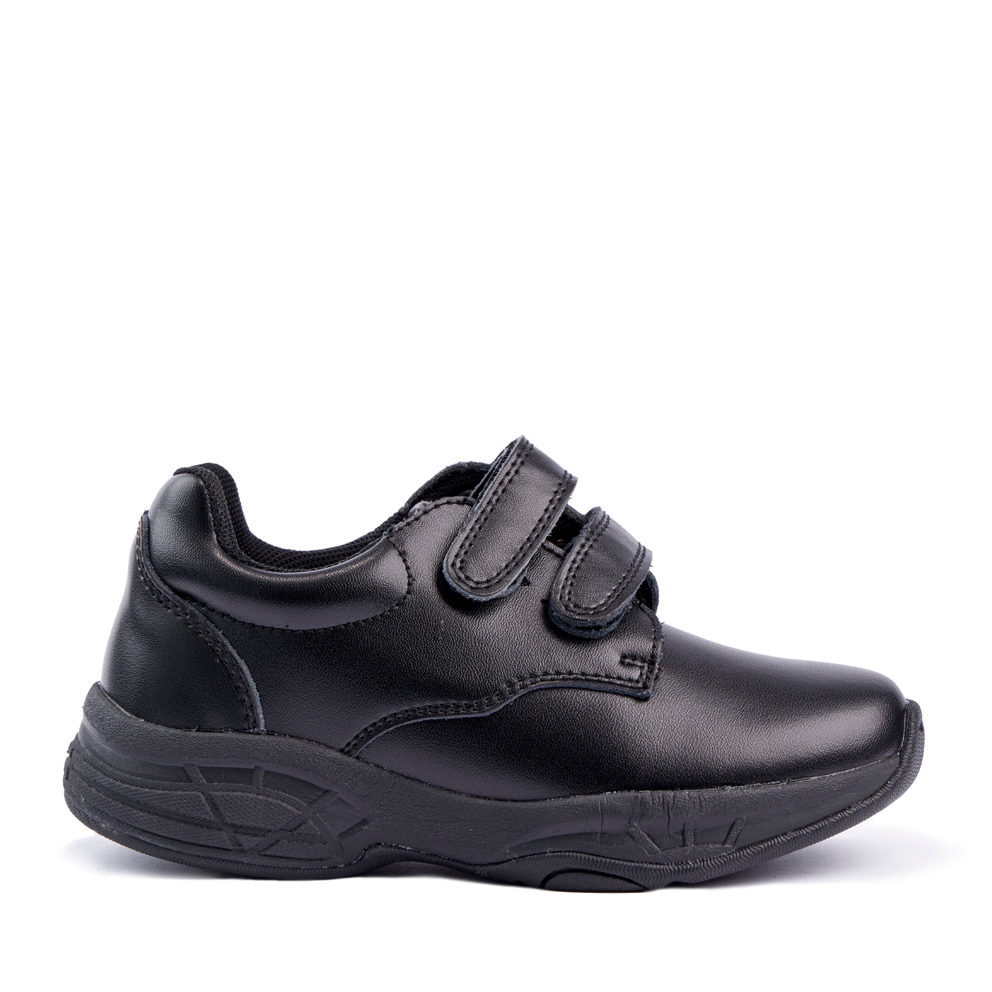 Indie Junior V Strap School Shoes - Black