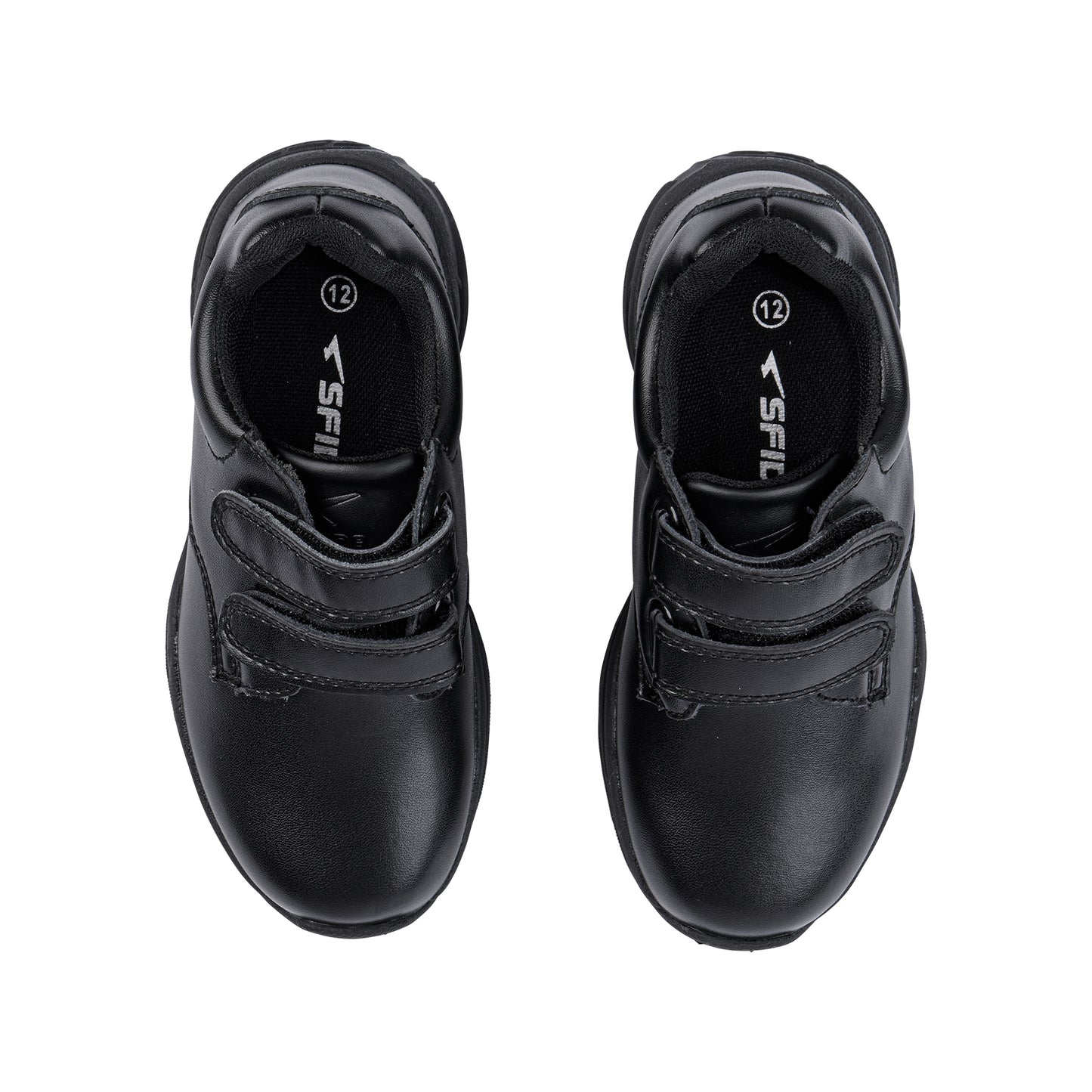 Indie Junior V Strap School Shoes - Black