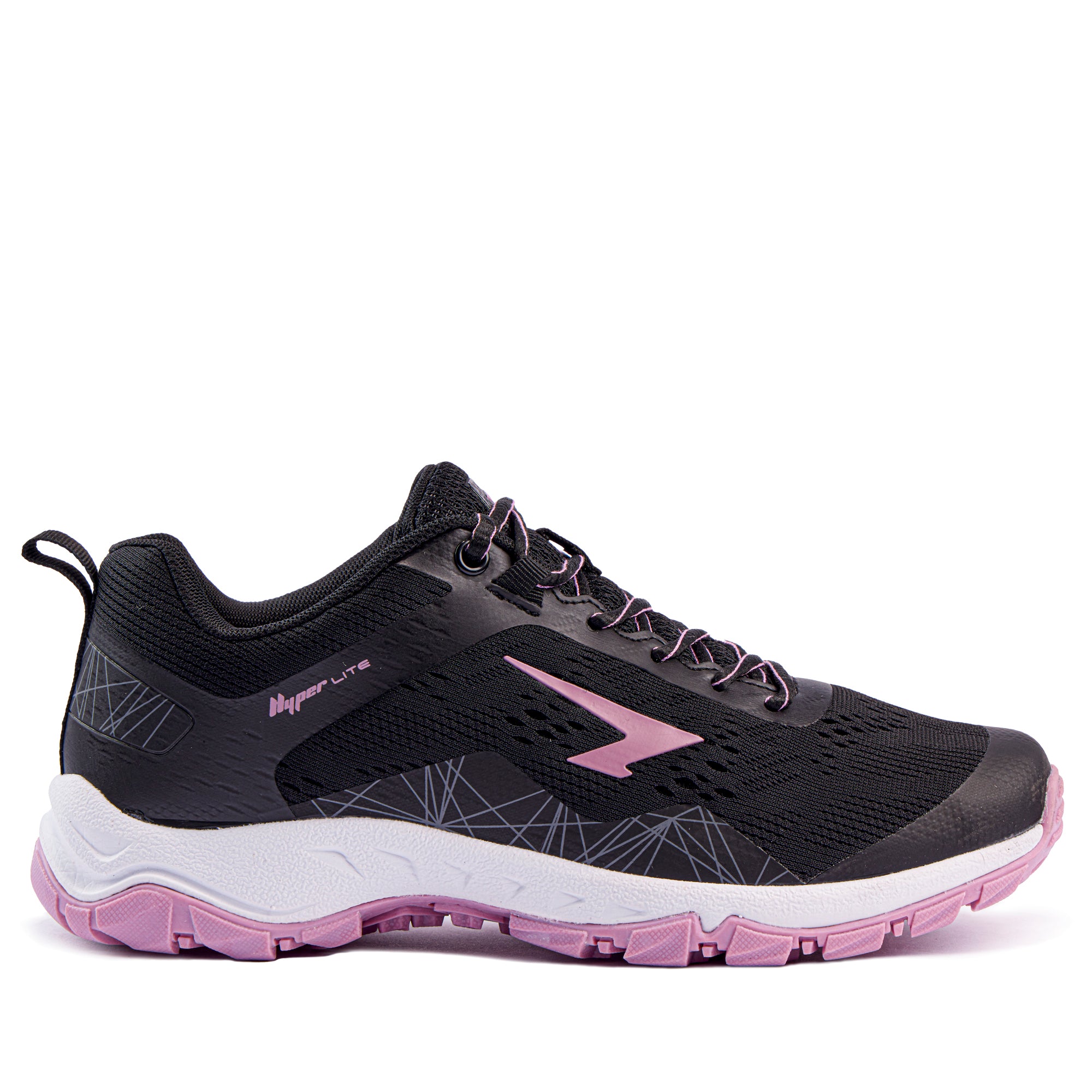 Journey Ladies Lace Up Trail Runner Black/Blush