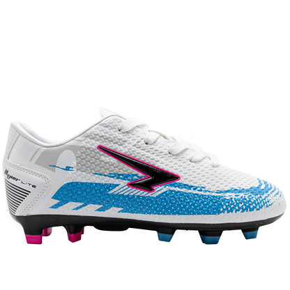 Knight XTR Junior Football Boots - White/Sky/Pink