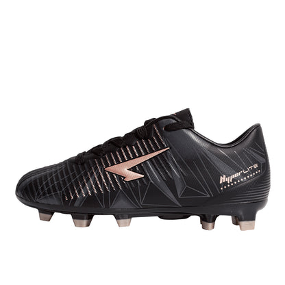Laser Senior Football Boots - Black/Metallic Blush