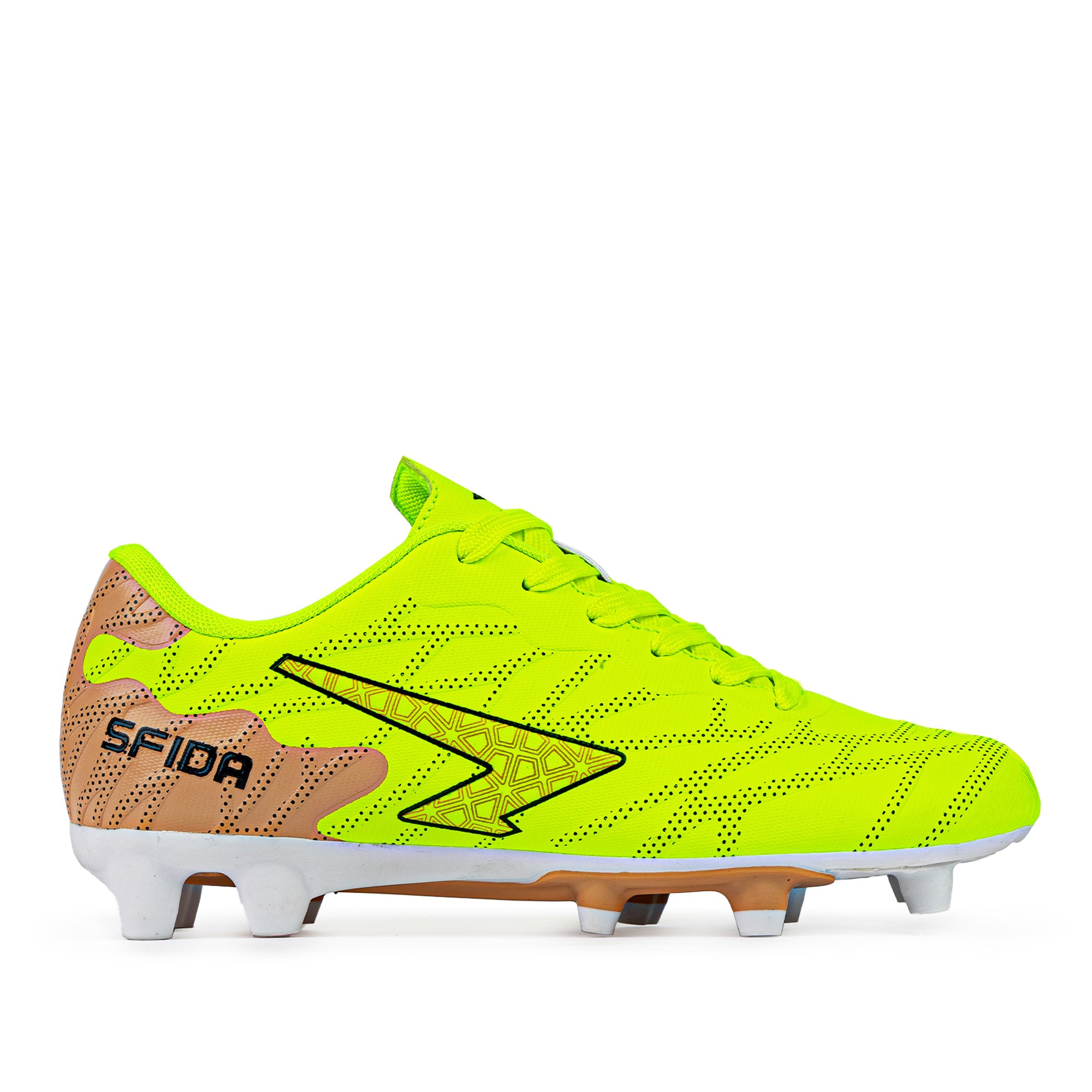 Launch Kid's Football Boots - Yellow/Bronze