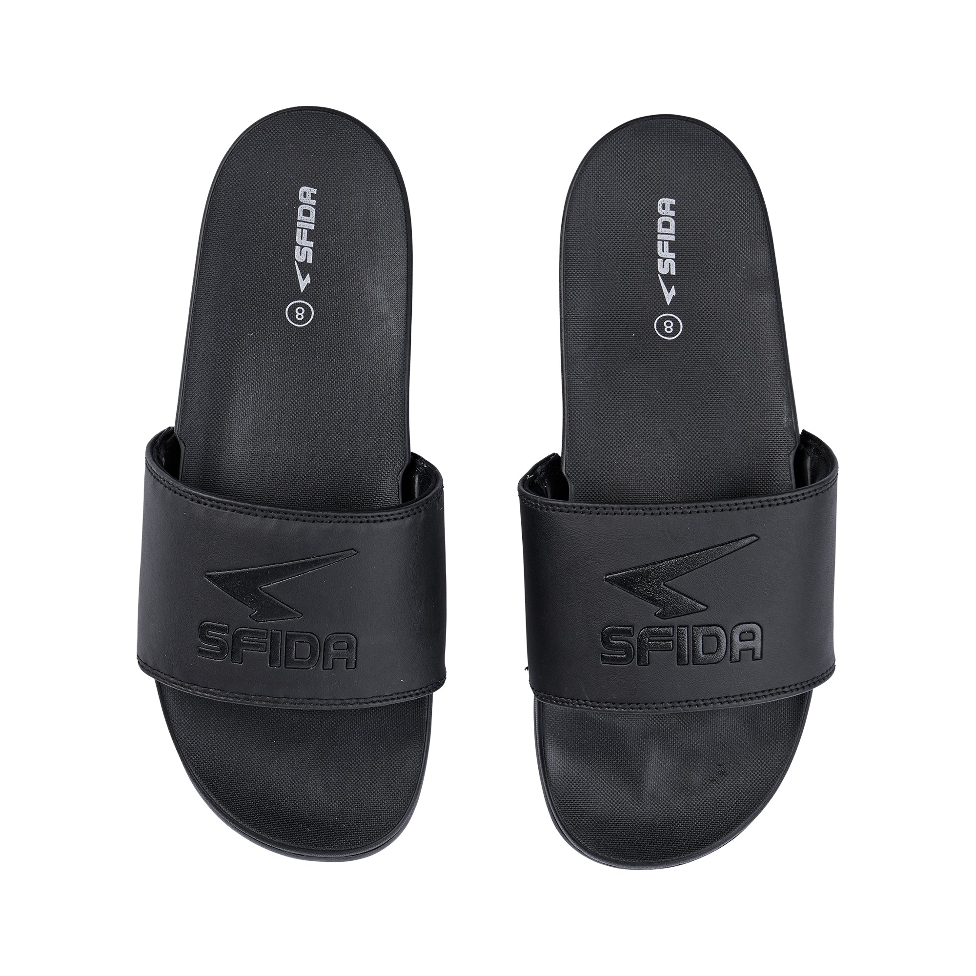 Laze Mens Slides - Black