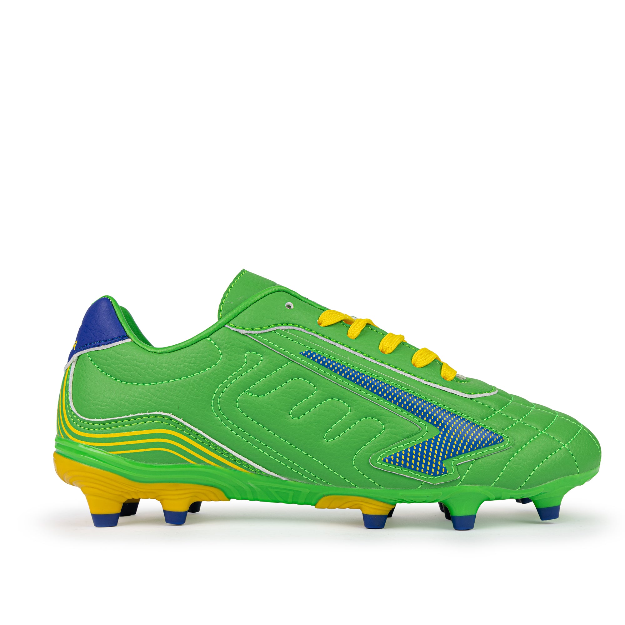 Legend Team Junior Football Boots - Green/Yellow/Blue