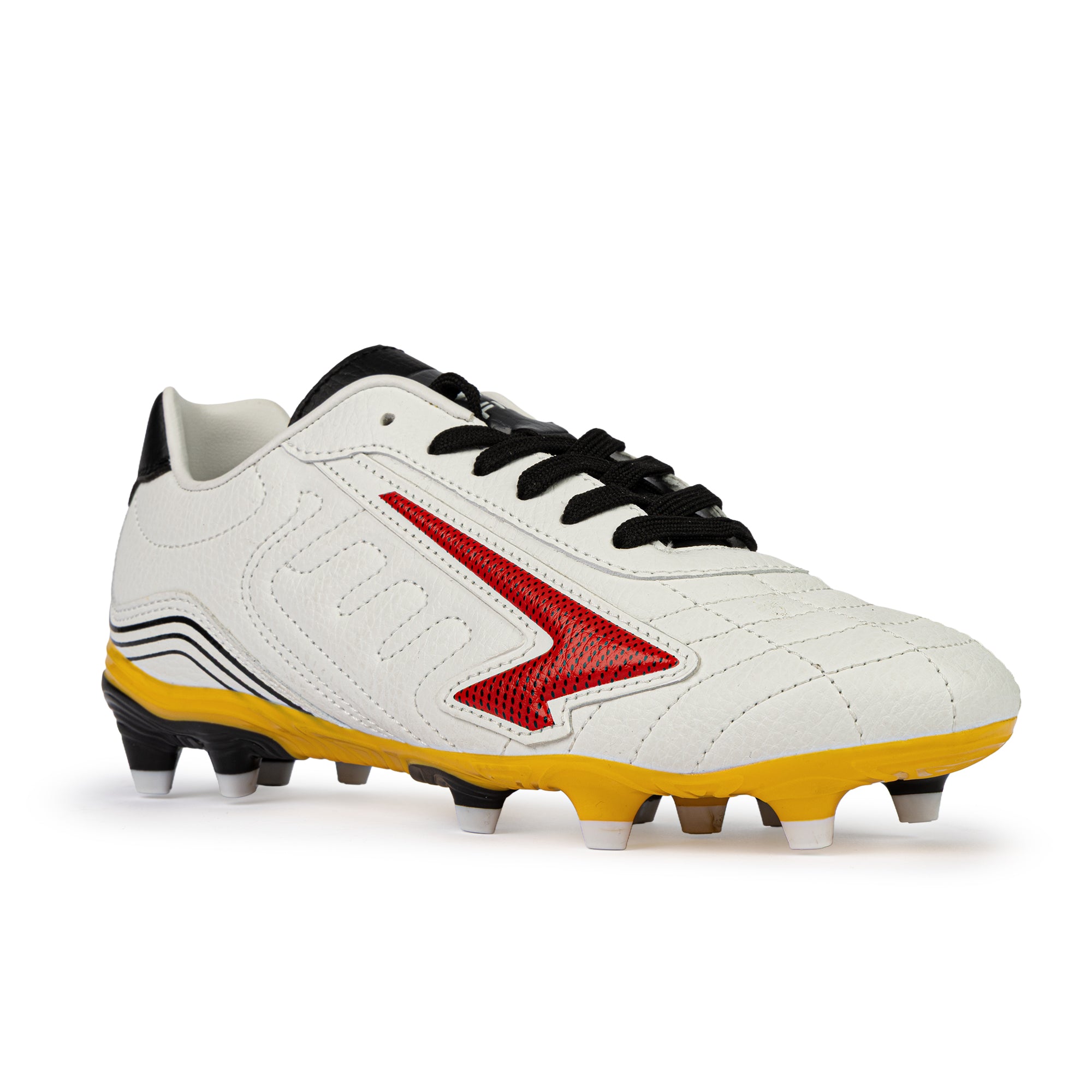 Legend Team Junior Football Boots - White/Red/Yellow