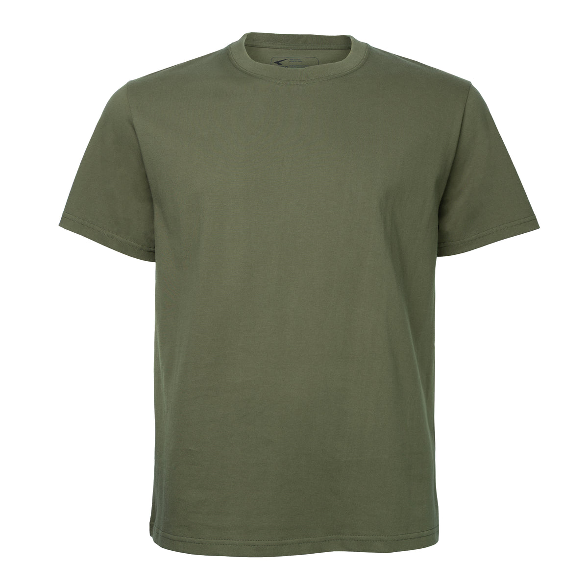 Leo Unisex Cotton Tee – Relaxed Fit Olive