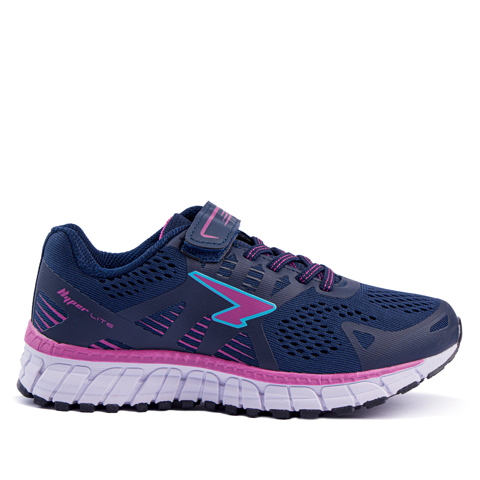 Mirage Girls Navy V-strap Runner Navy-Fuchsia/Blue