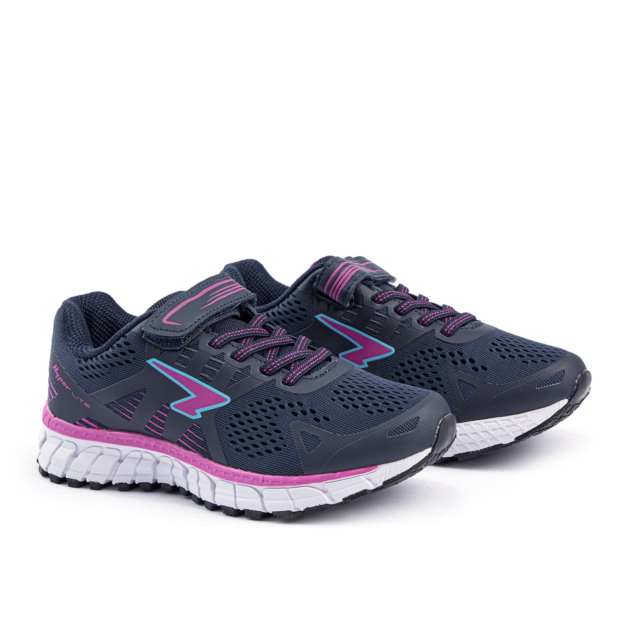 Mirage Girls Navy V-strap Runner Navy-Fuchsia/Blue