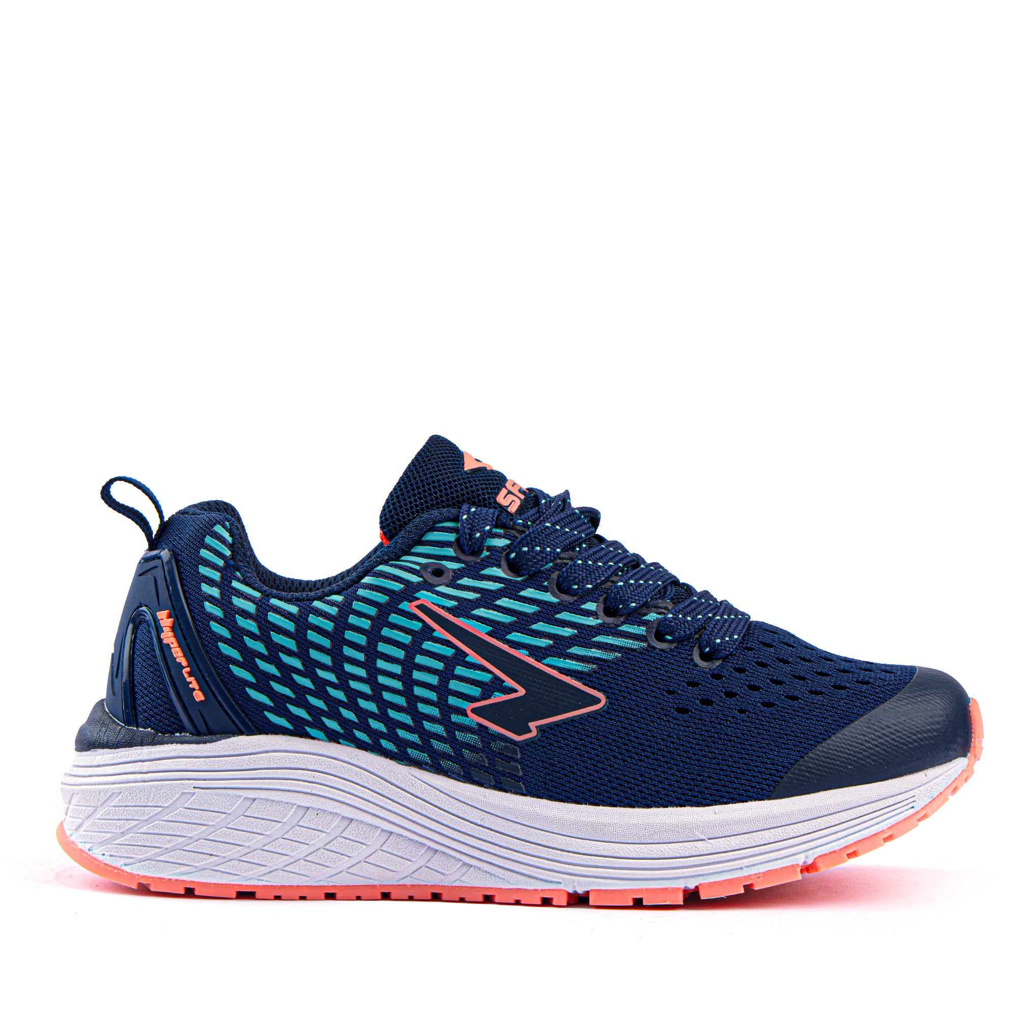 Monsoon Girls Lace Up Runner Navy/Mint